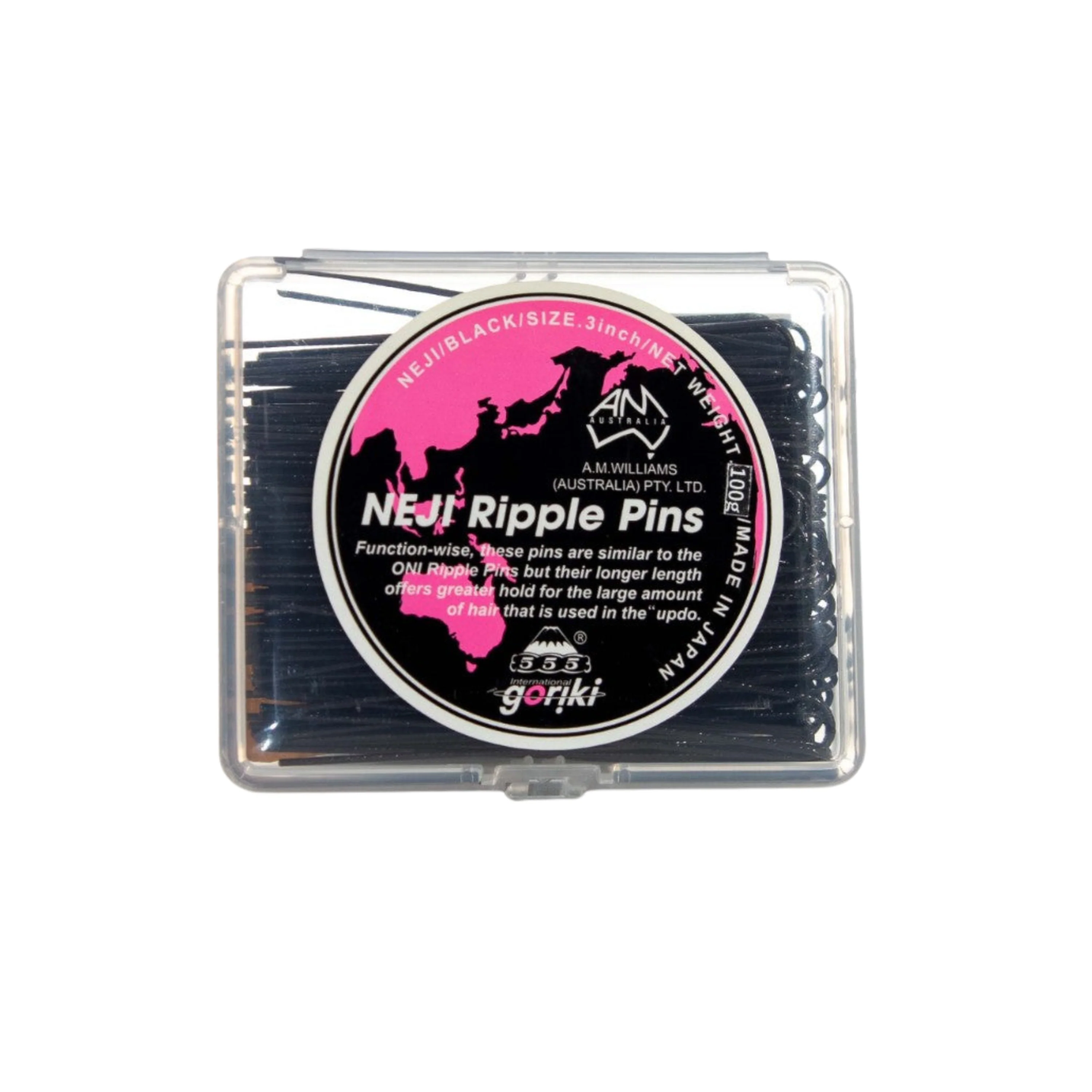 A M WILLIAMS 555 Neji Ripple Pins 3" | 100g, Various Colours - Image 3
