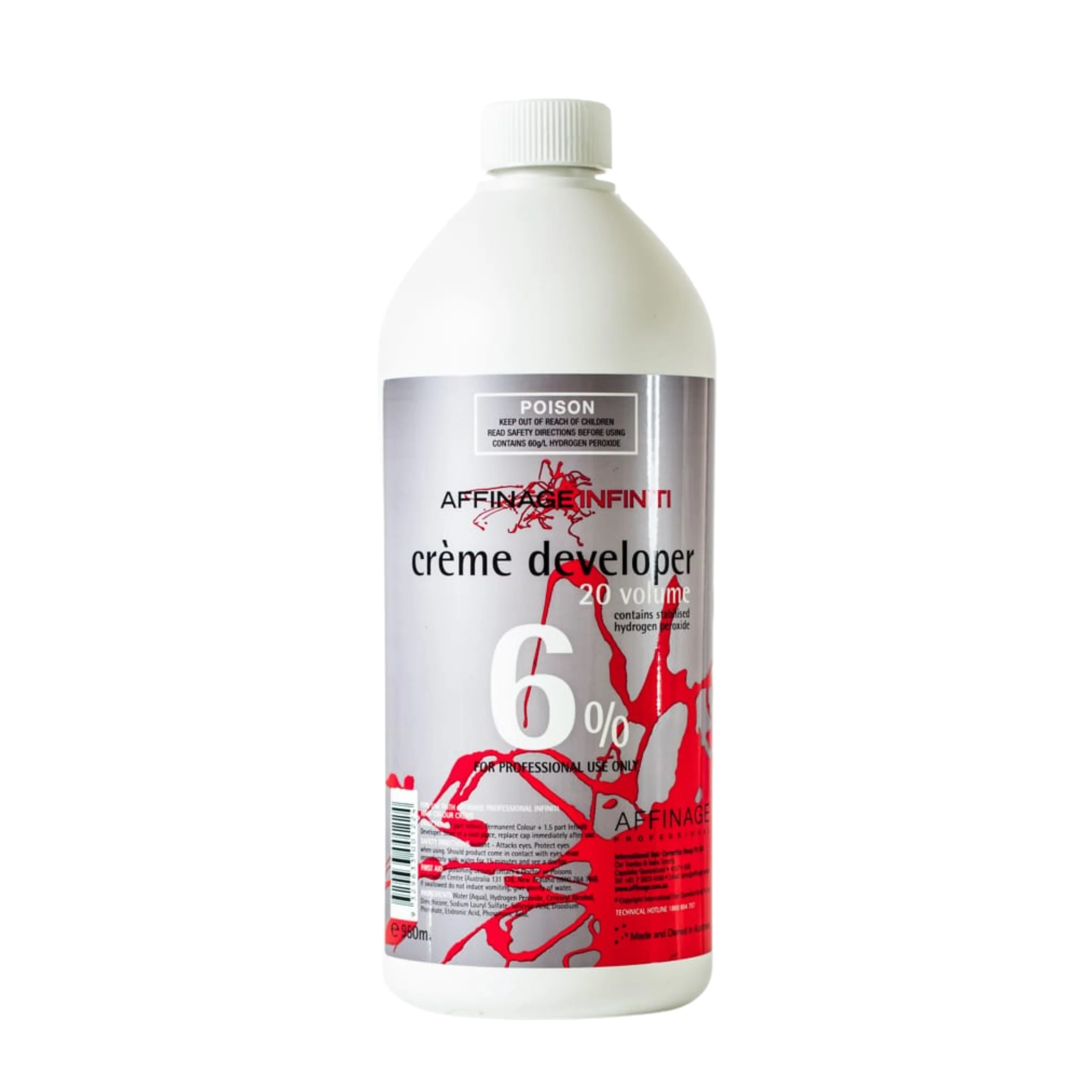 AFFINAGE Professional Infiniti Creme Developer 950ml  |  Various Strengths - Image 3