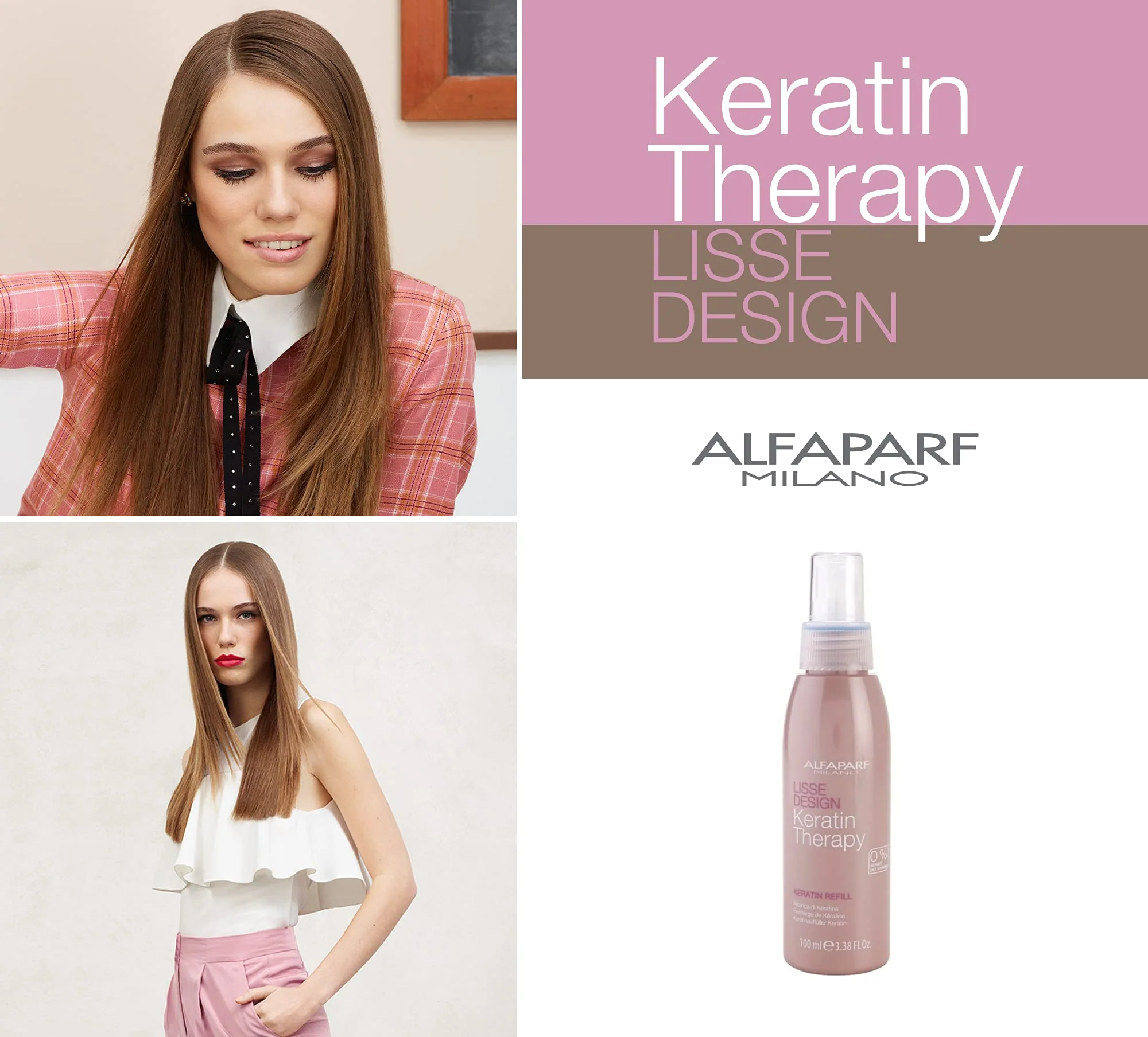 ALFAPARF MILANO KERATIN THERAPY LISSE DESIGN KERATIN REFILL 100ML - Image 2