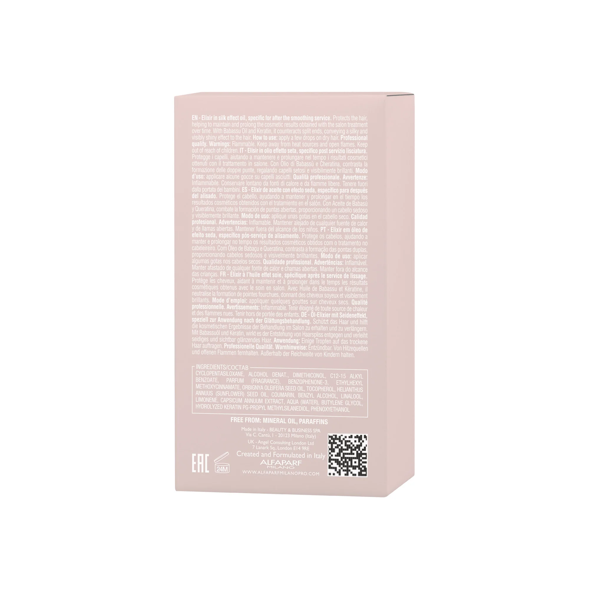 ALFAPARF MILANO KERATIN THERAPY LISSE DESIGN THE OIL 50ML - Image 3