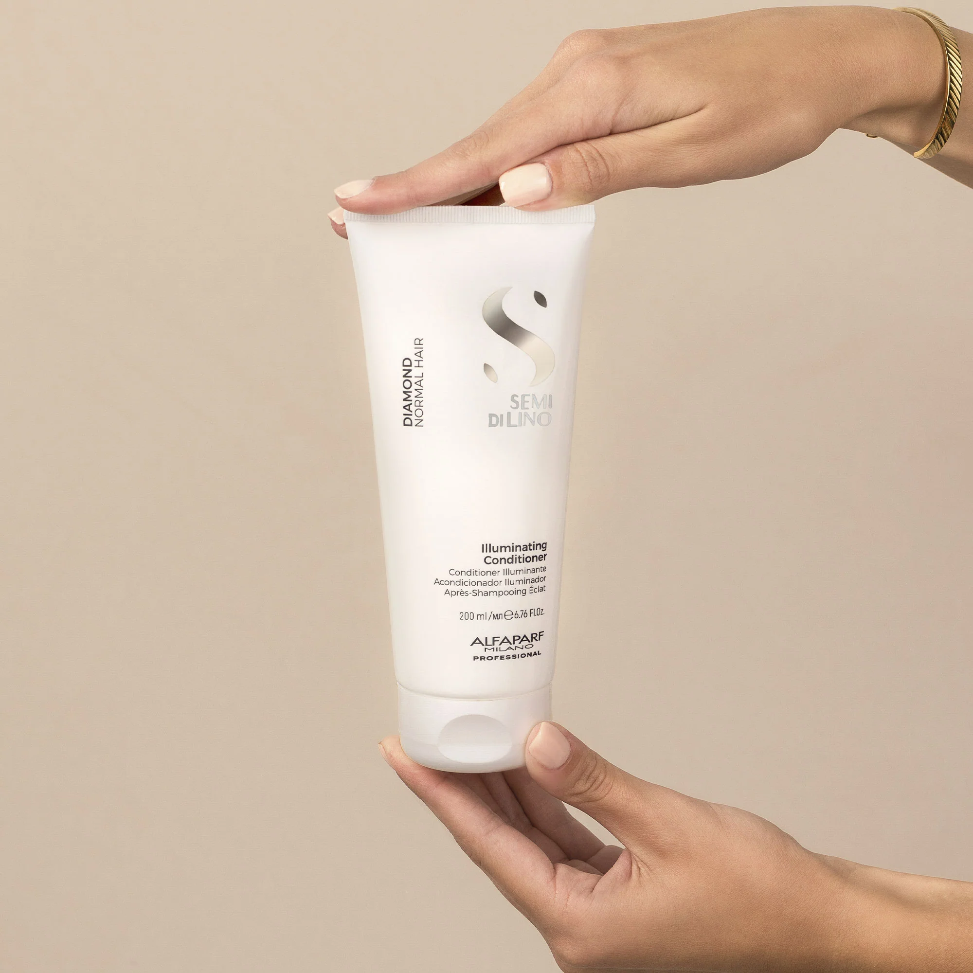 ALFAPARF MILANO Semi Di Lino Diamond Illuminating Conditioner | Various Sizes - Image 3