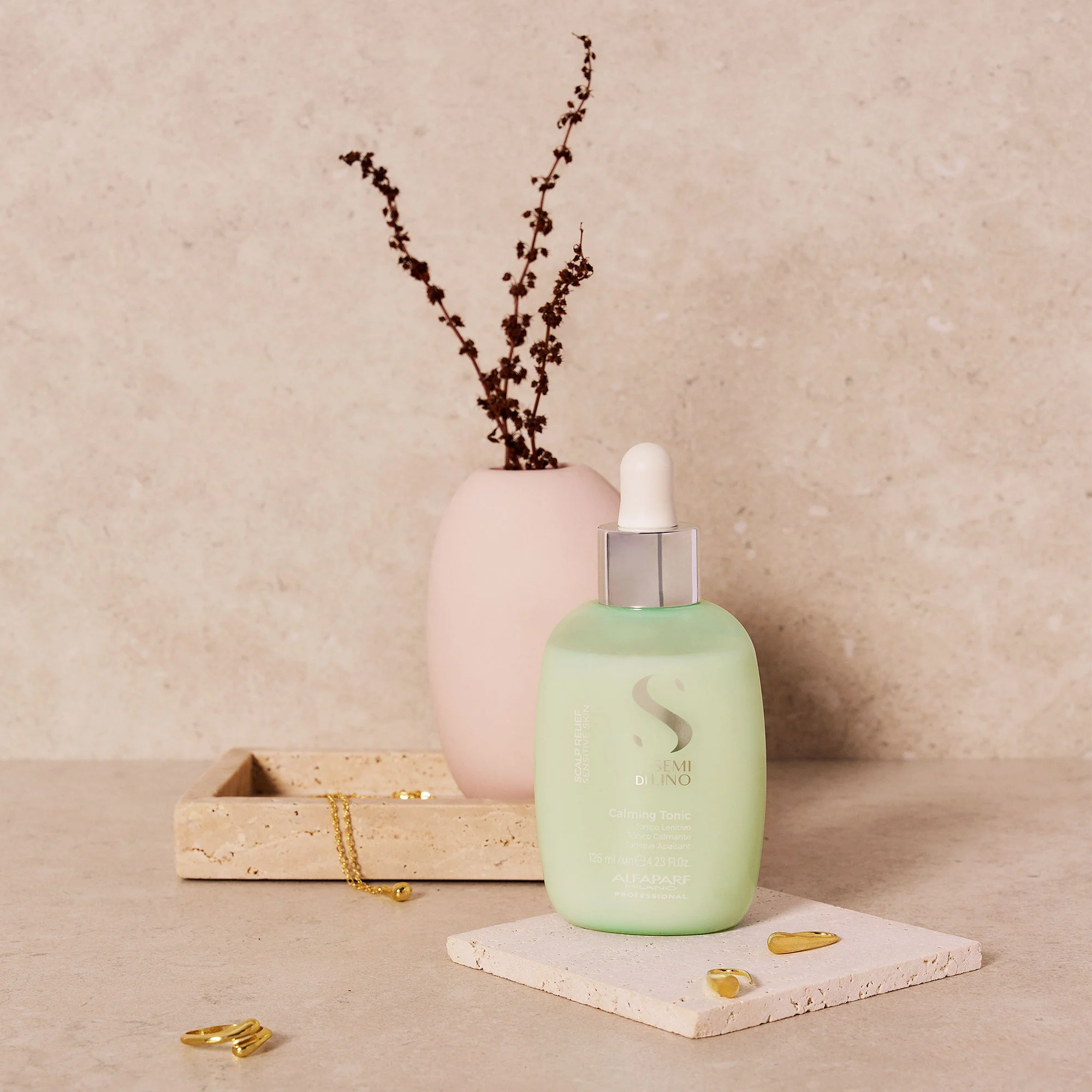 ALFAPARF MILANO SEMI DI LINO SCALP RELIEF SENSITIVE SKIN CALMING TONIC 125ML - Image 2