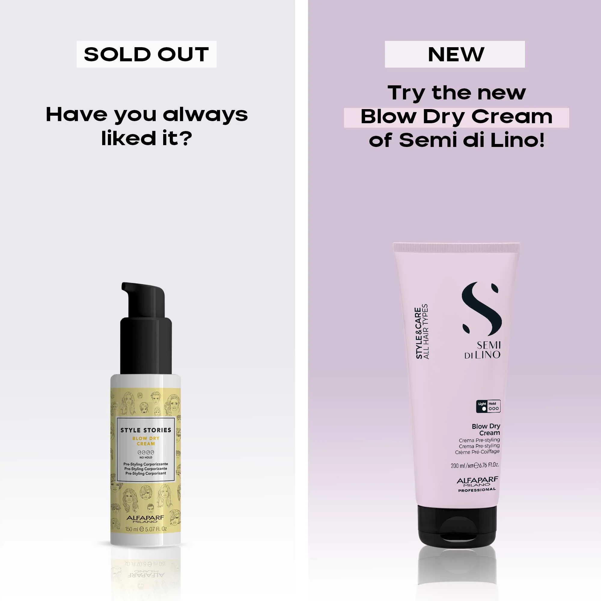ALFAPARF MILANO SEMI DI LINO STYLE & CARE BLOW DRY CREAM 200ML - Image 4