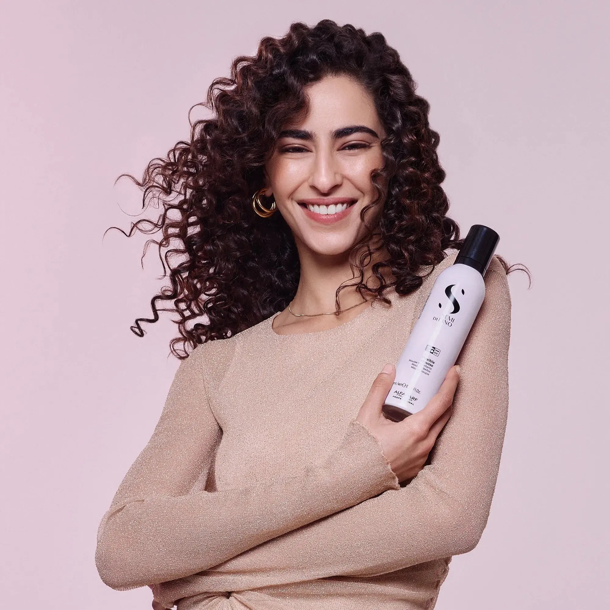 ALFAPARF MILANO SEMI DI LINO STYLE & CARE FLEXIBLE MOUSSE 250ML - Image 2