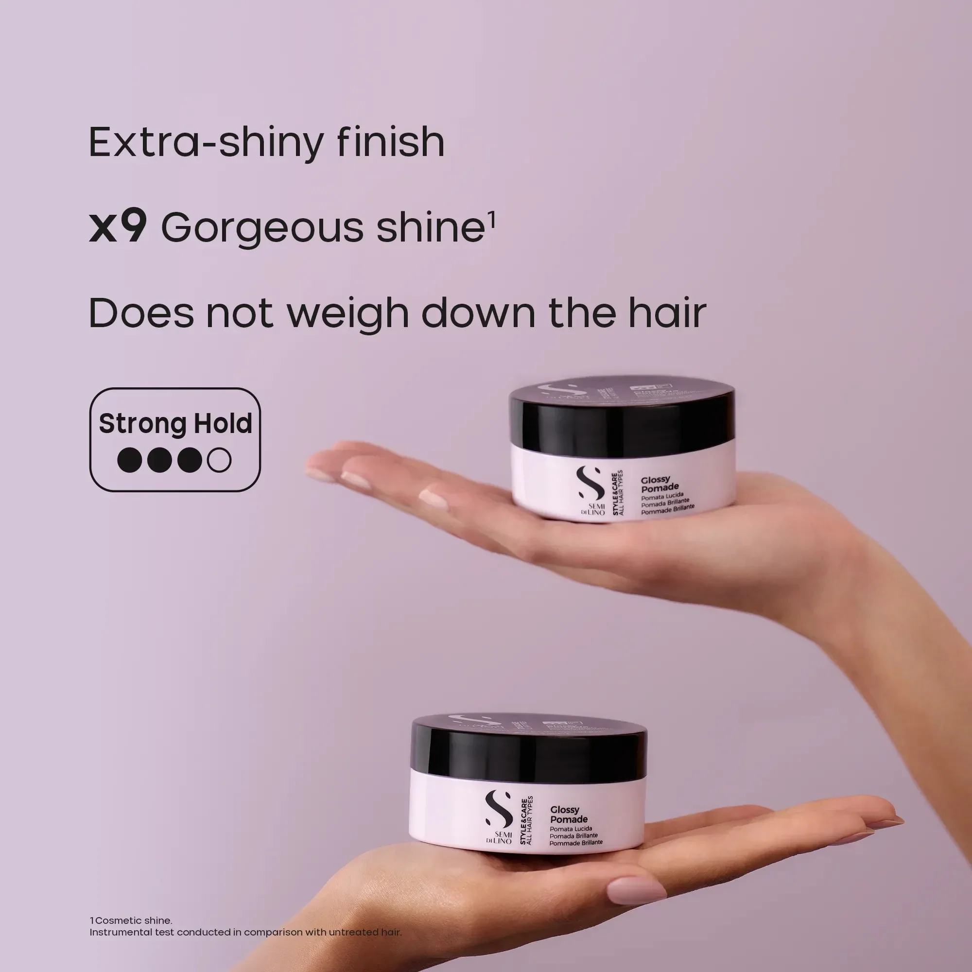 ALFAPARF MILANO SEMI DI LINO STYLE & CARE GLOSSY POMADE 90ML - Image 4