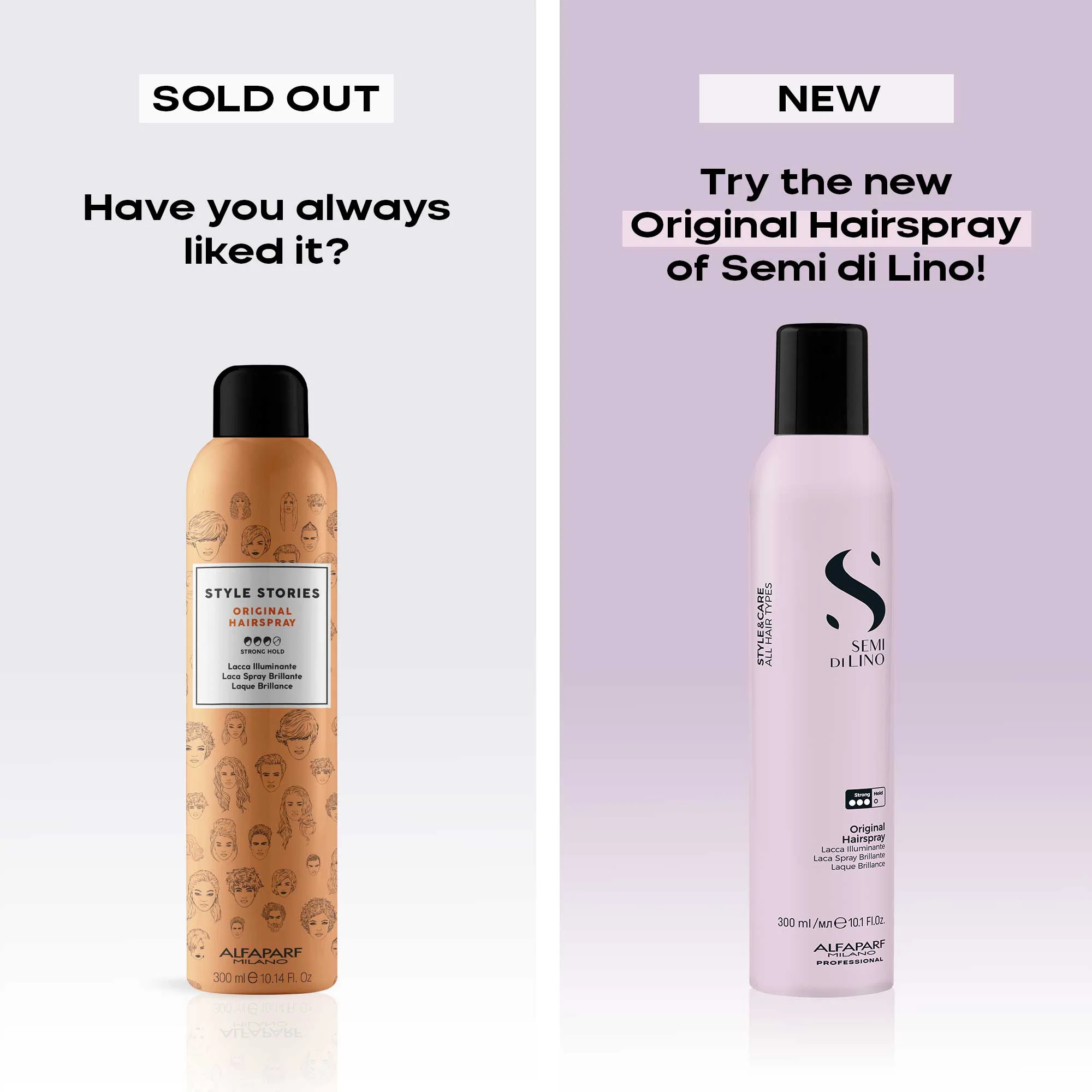 ALFAPARF MILANO Semi Di Lino Style & Care Original Hairspray | Various Sizes - Image 5
