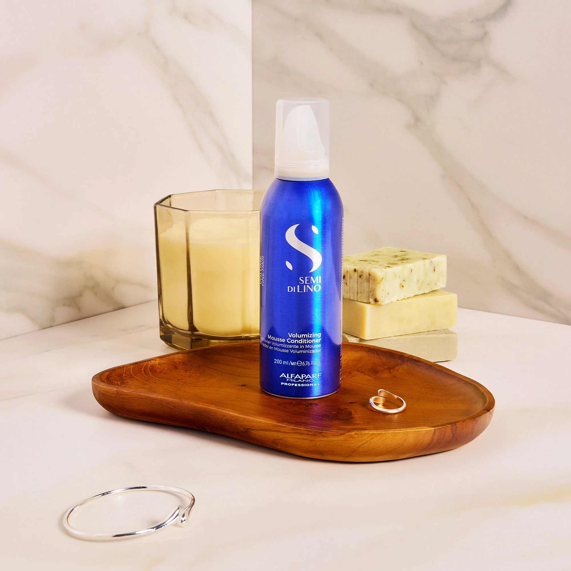 ALFAPARF MILANO SEMI DI LINO VOLUME VOLUMIZING MOUSSE CONDITIONER 200ML - Image 3