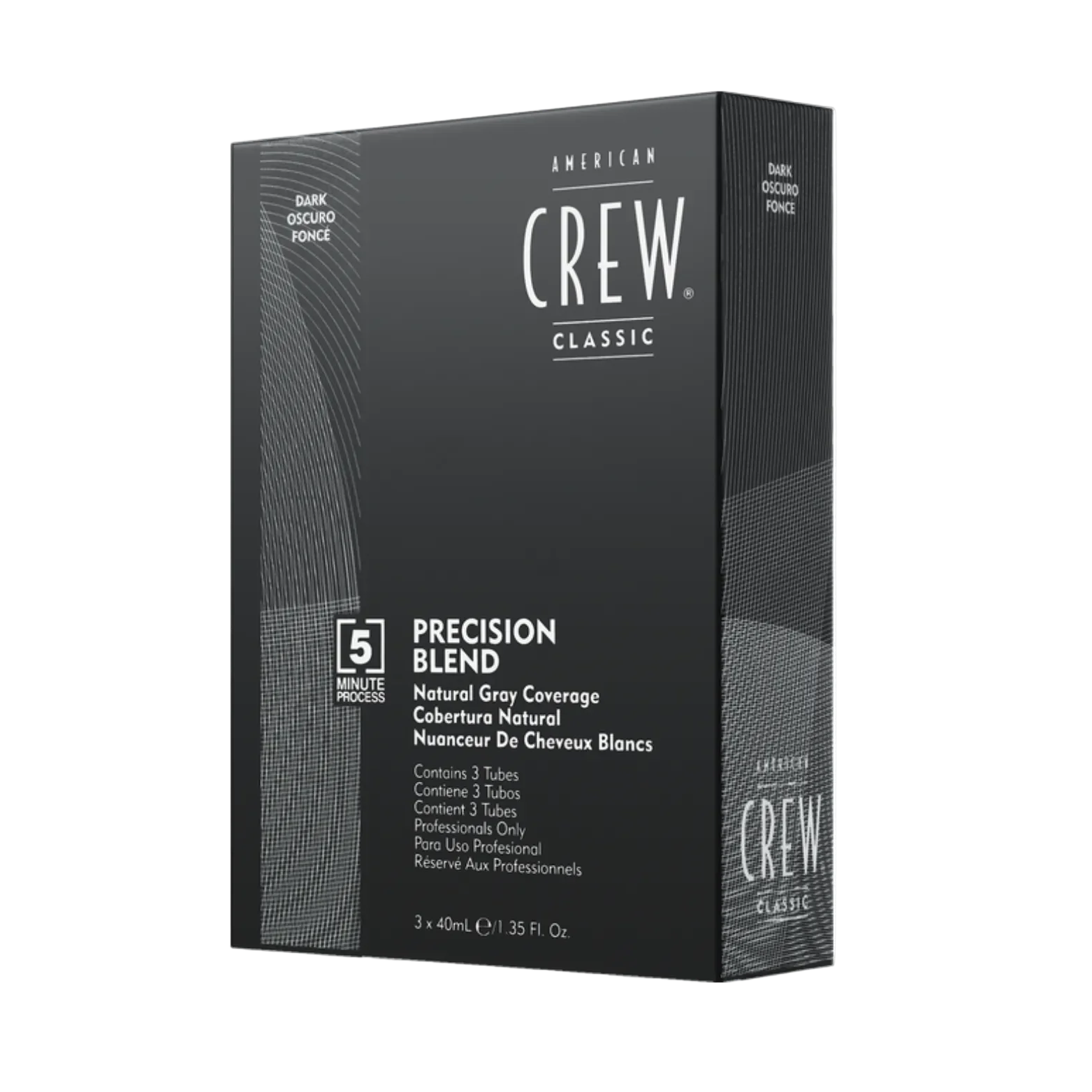 AMERICAN CREW Precision Blend Natural Gray Coverage  |  3 X 40ml, Various Colours