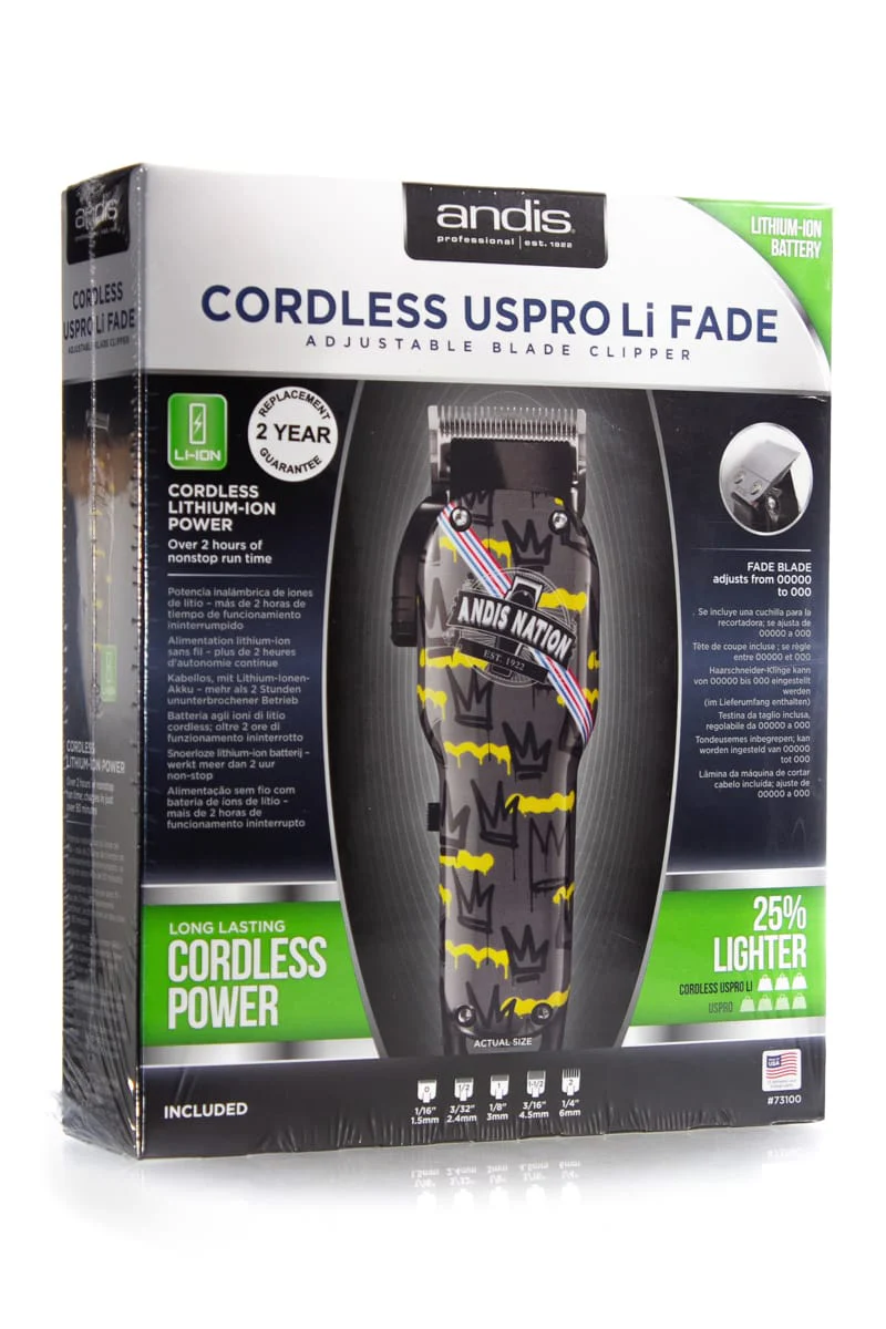 ANDIS CORDLESS US PRO LI FADE ADJUSTABLE BLADE CLIPPER - ANDIS NATION - Image 2