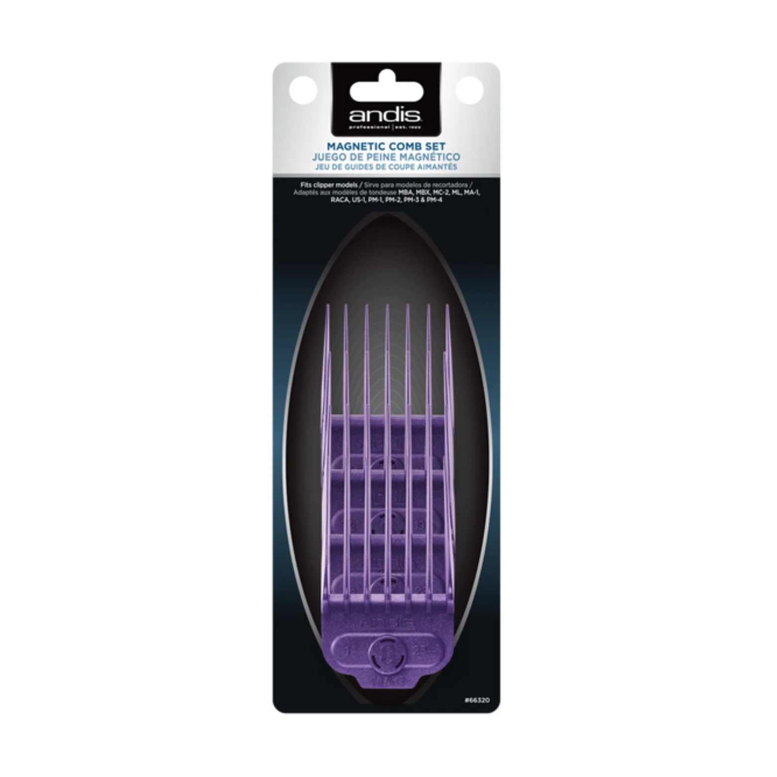 ANDIS MAGNETIC COMB SET (4 PIECE #5 - 8)