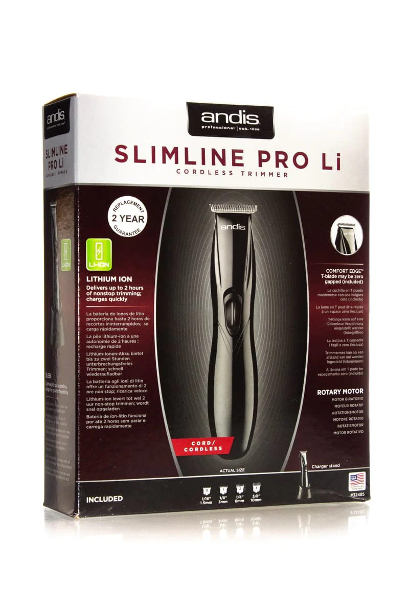 ANDIS SLIMLINE PRO LI CORDLESS TRIMMER - BLACK - Image 2