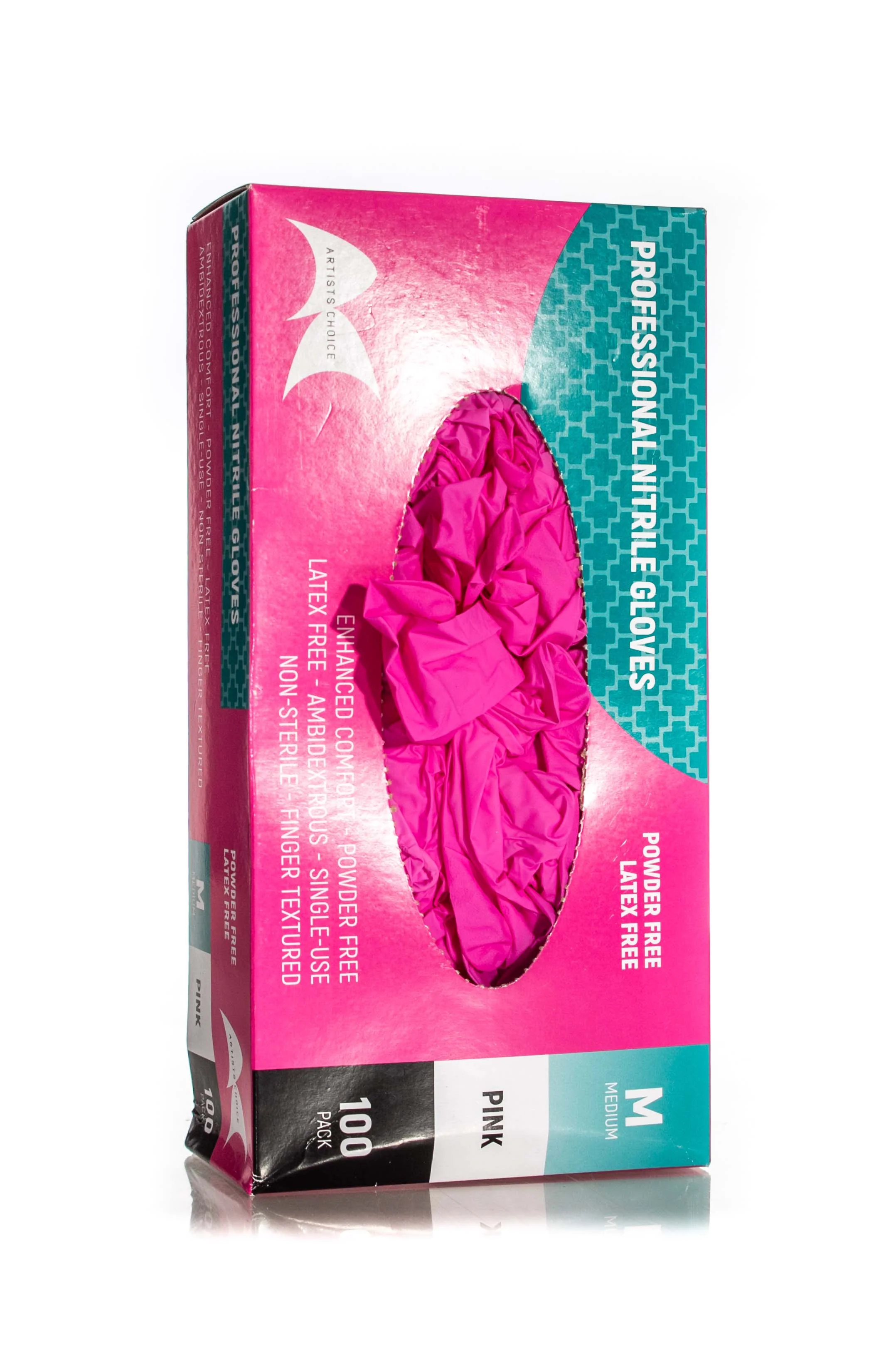 ARTIST CHOICE Nitrile Gloves Pink | Various Sizes - Image 2