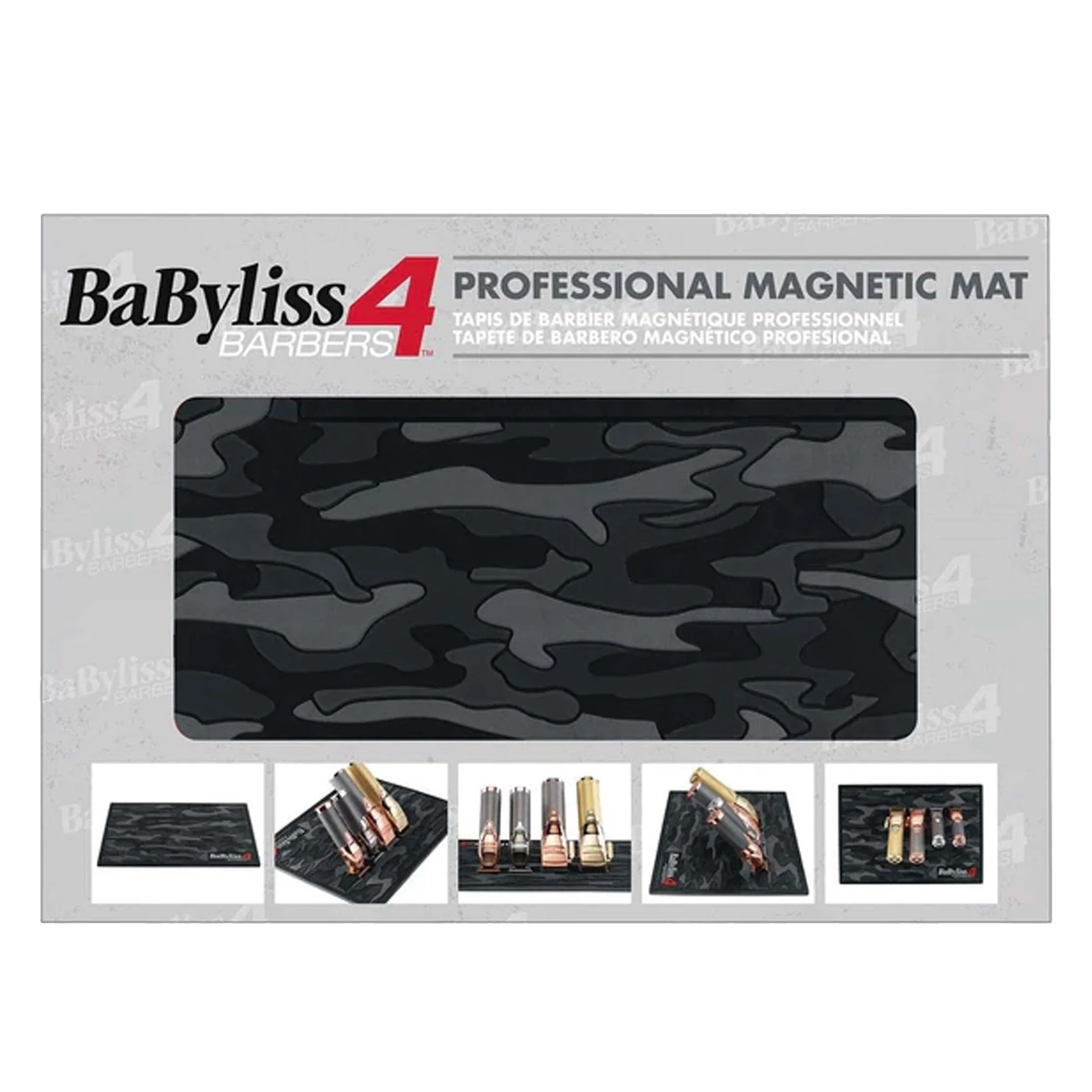 BABYLISS PRO 4 BARBERS MAGNETIC MAT BLACK