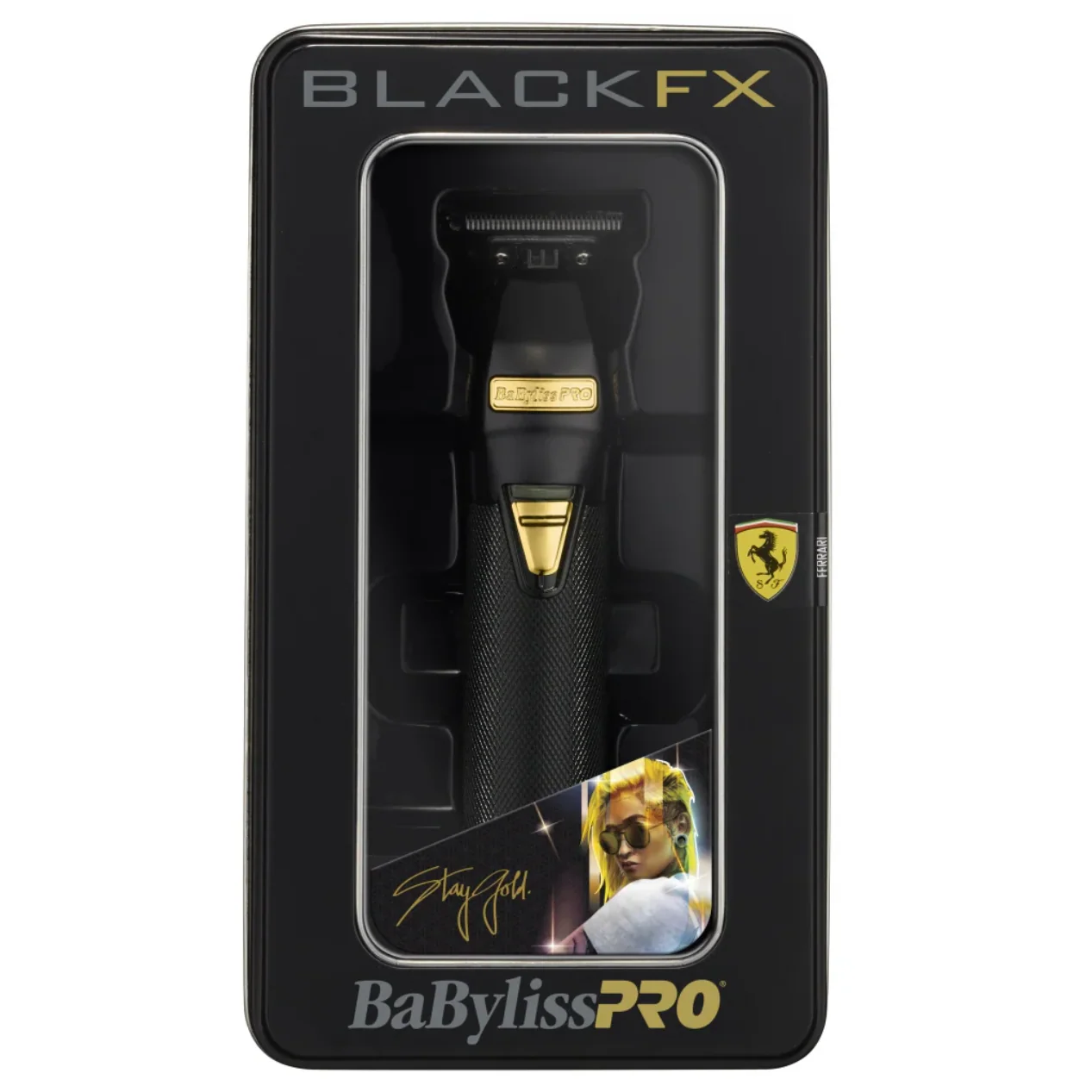 BABYLISS PRO BLACK FX TRIMMER WITH EXPOSED T-BLADE - SOFIE POK