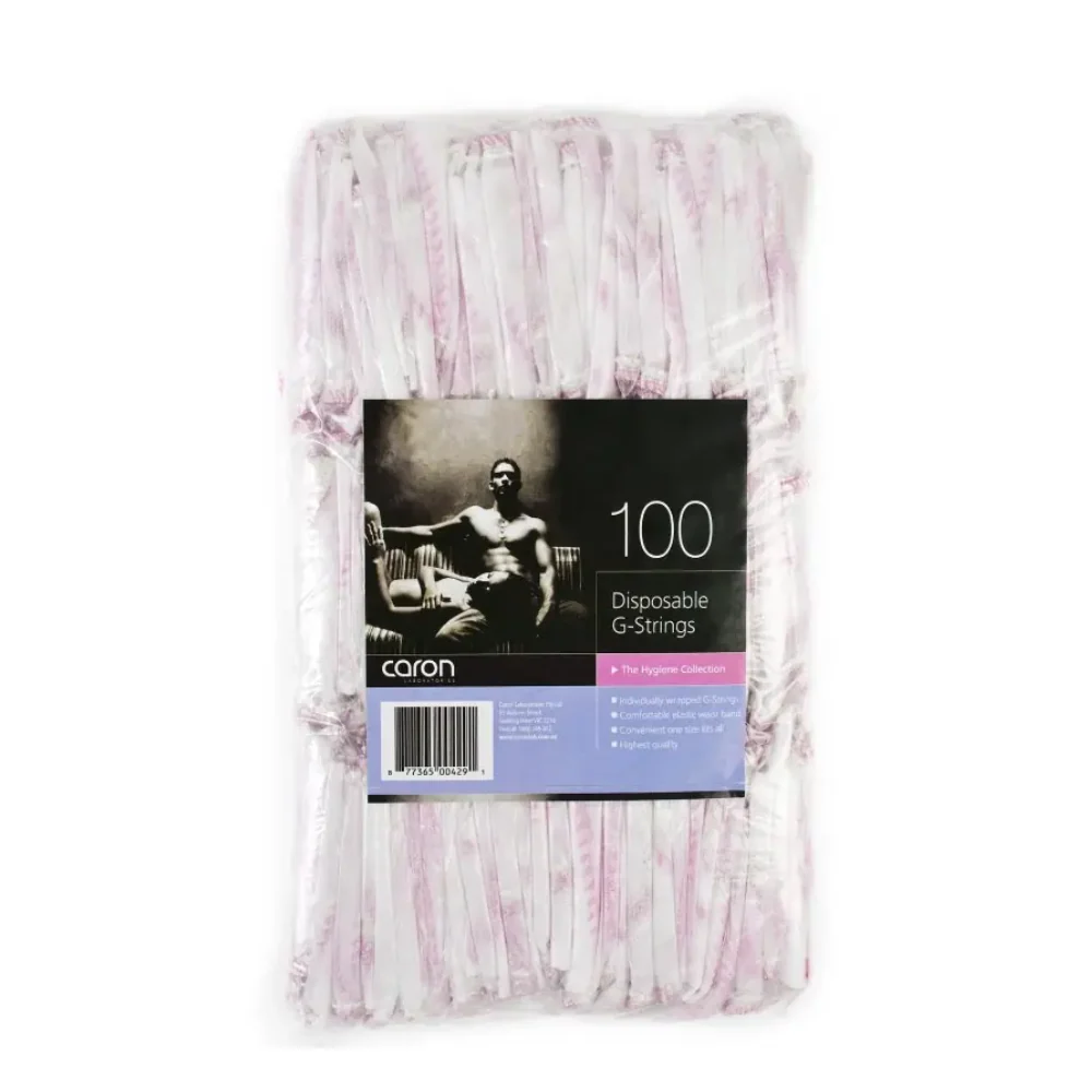 CARONLAB DISPOSABLE G-STRINGS 100 PACK (WHITE)
