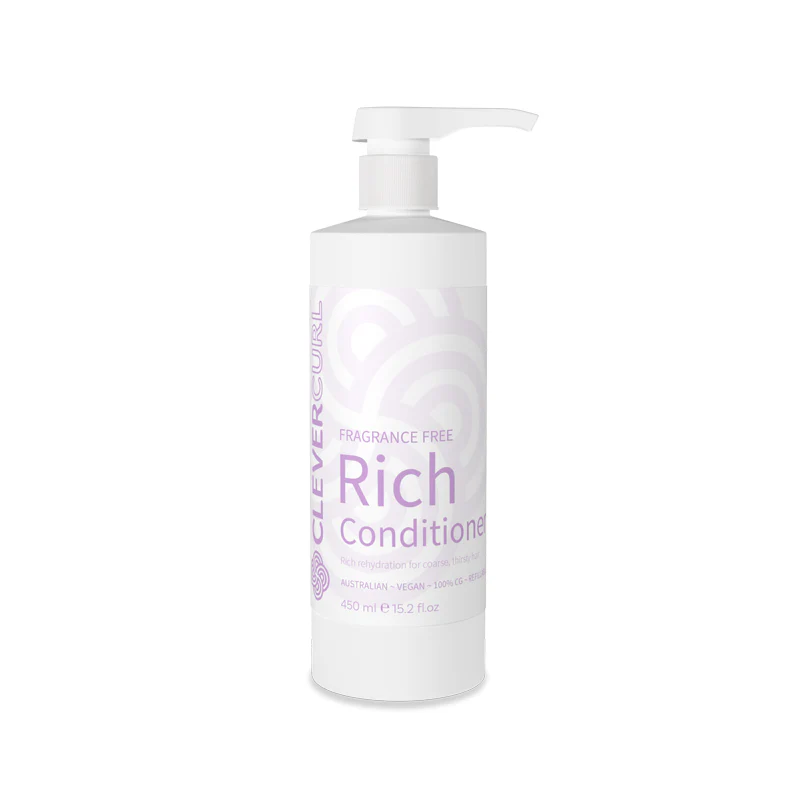 CLEVER CURL Fragrance Free Rich Conditioner  |  450ml