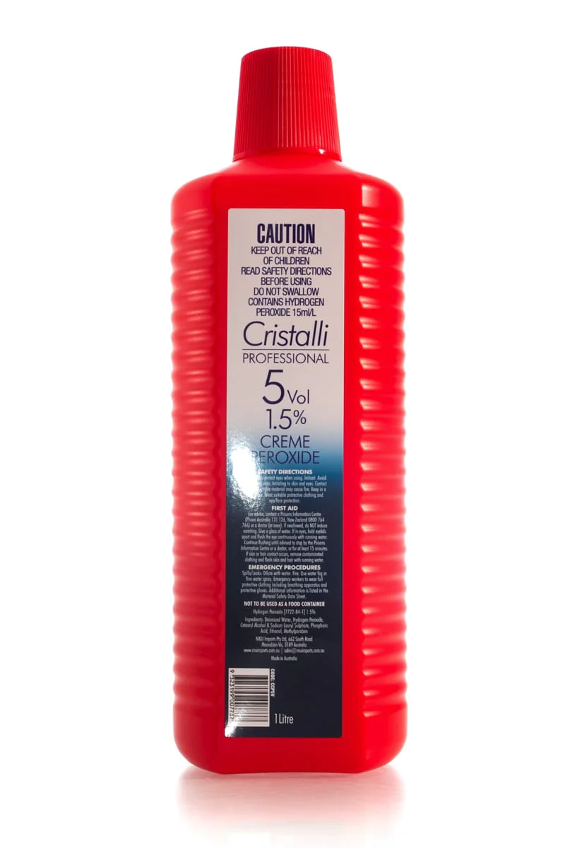 CRISTALLI Creme Peroxide  |  1000ml, Various Colours - Image 6