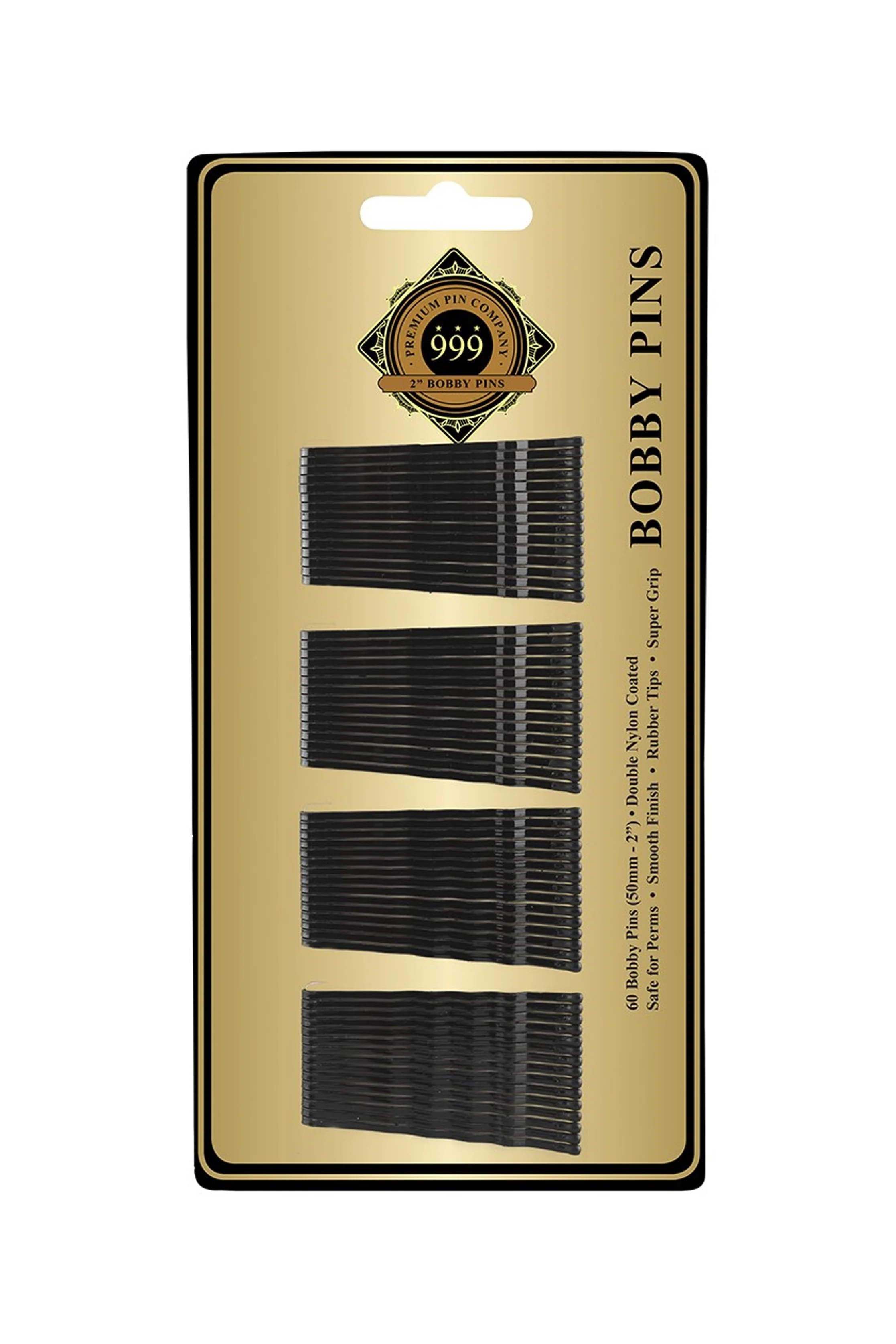 DATELINE PROFESSIONAL 999 Bobby Pins 2" Card Of 60 | Various Colours - Image 2
