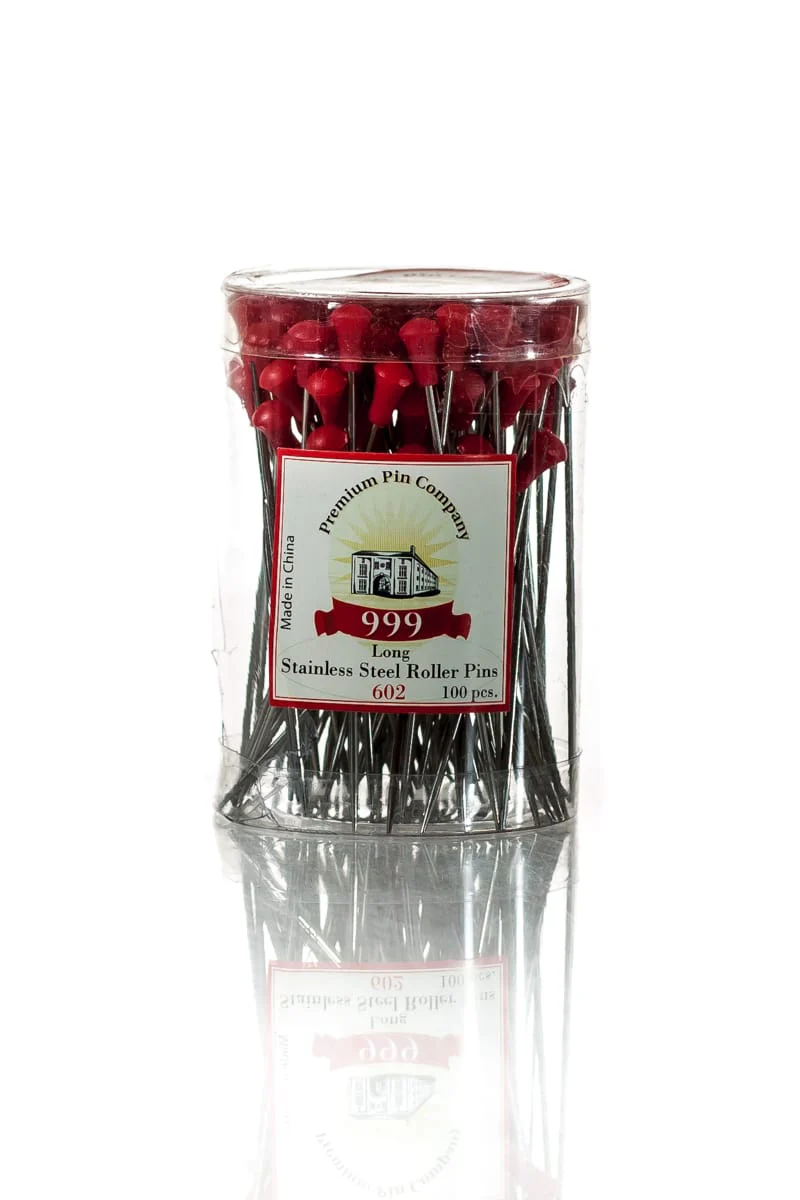 DATELINE PROFESSIONAL 999 METAL ROLLER PINS 602 RED