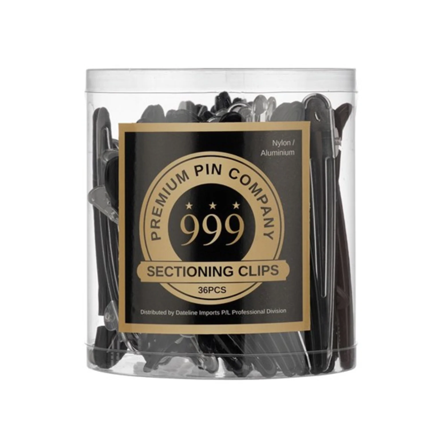 DATELINE PROFESSIONAL 999 NYLON/ALUMINIUM CLIPS 36 PACK 302