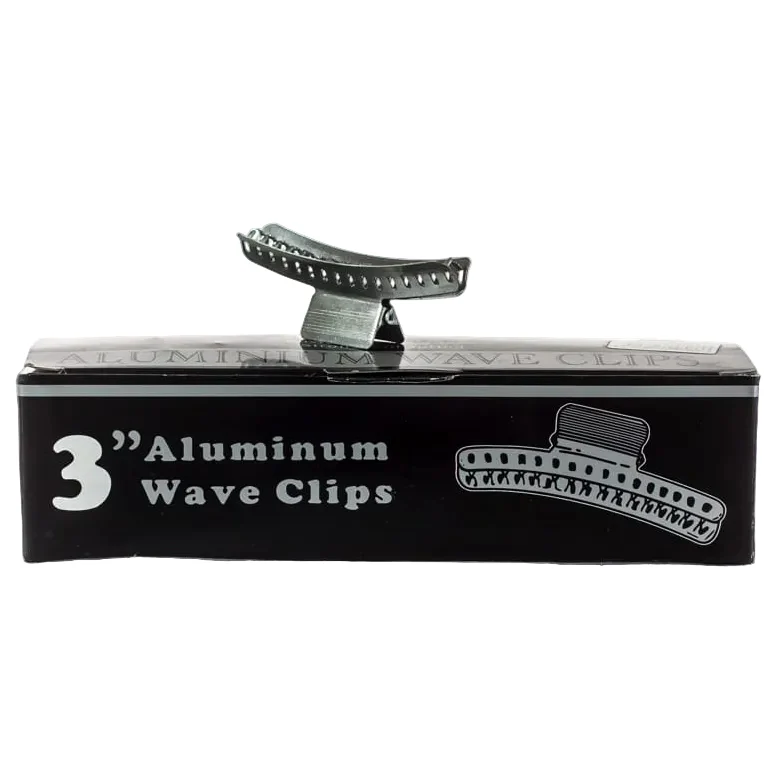 DATELINE PROFESSIONAL FINGER WAVE CLAMPS BOX OF 24 3"