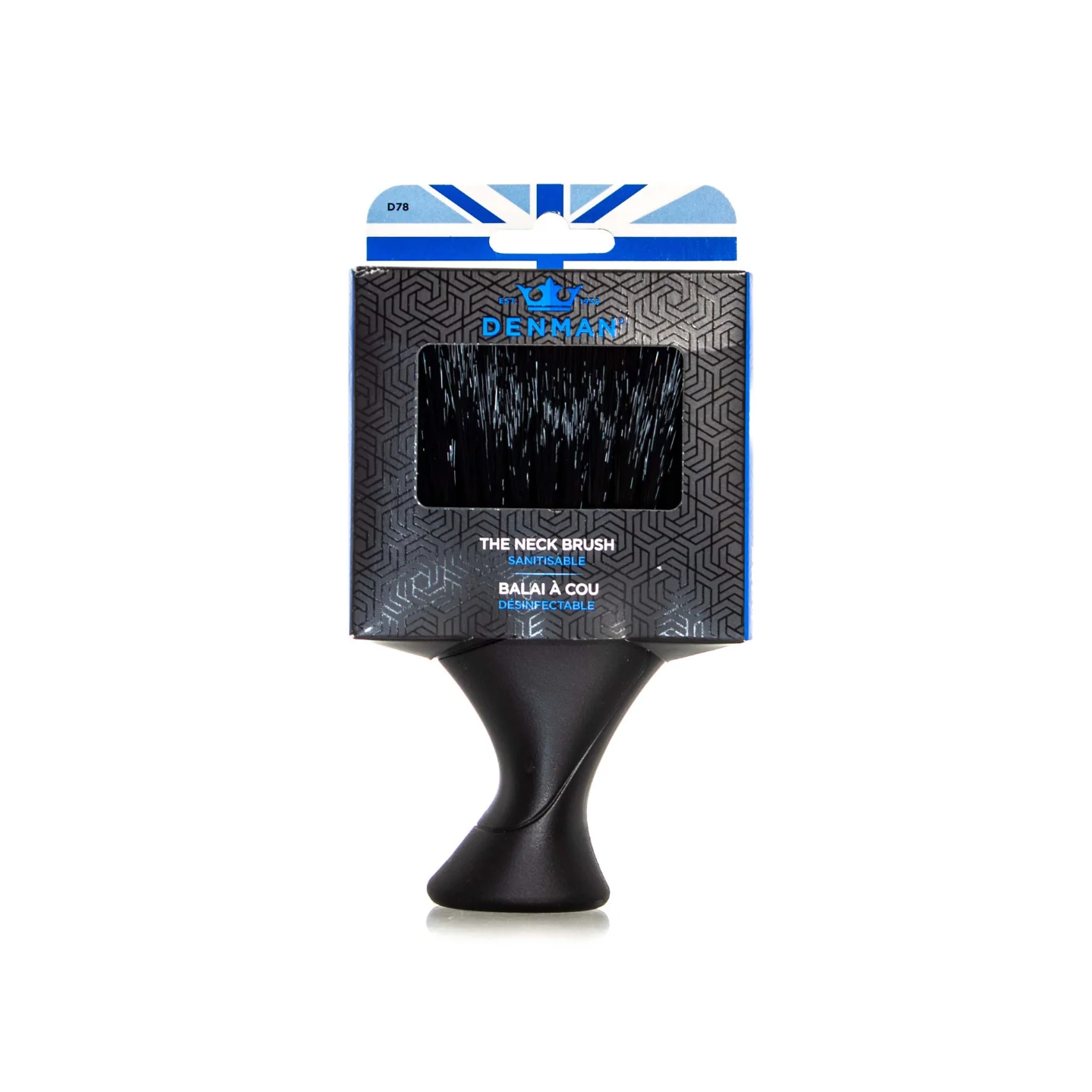 DENMAN D078 BLACK NECK BRUSH PLASTIC HANDLE