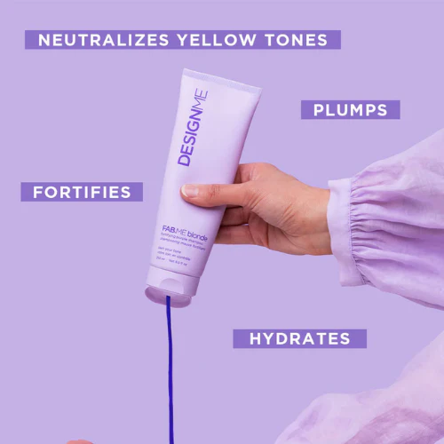 DESIGN ME FAB ME BLONDE FORTIFYING PURPLE SHAMPOO 250ML - Image 3