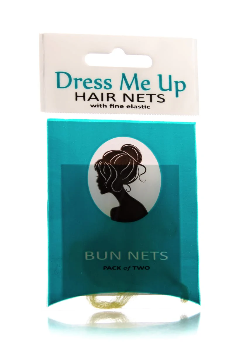 DRESS ME UP Bun Hair Nets 2 Pack | Various Colours