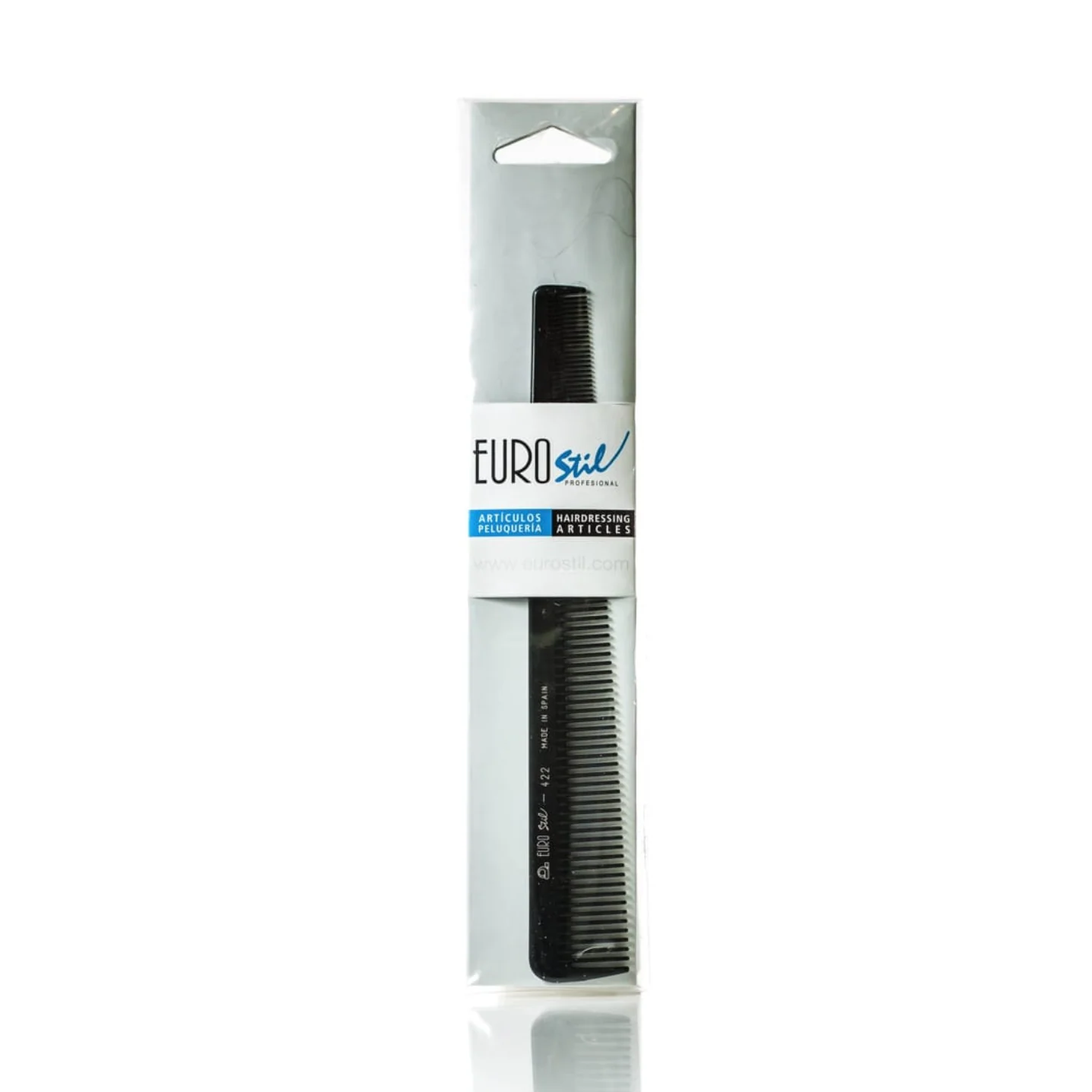 EUROSTIL FLEXIBLE BARBER TAPER COMB #422 - 18CM