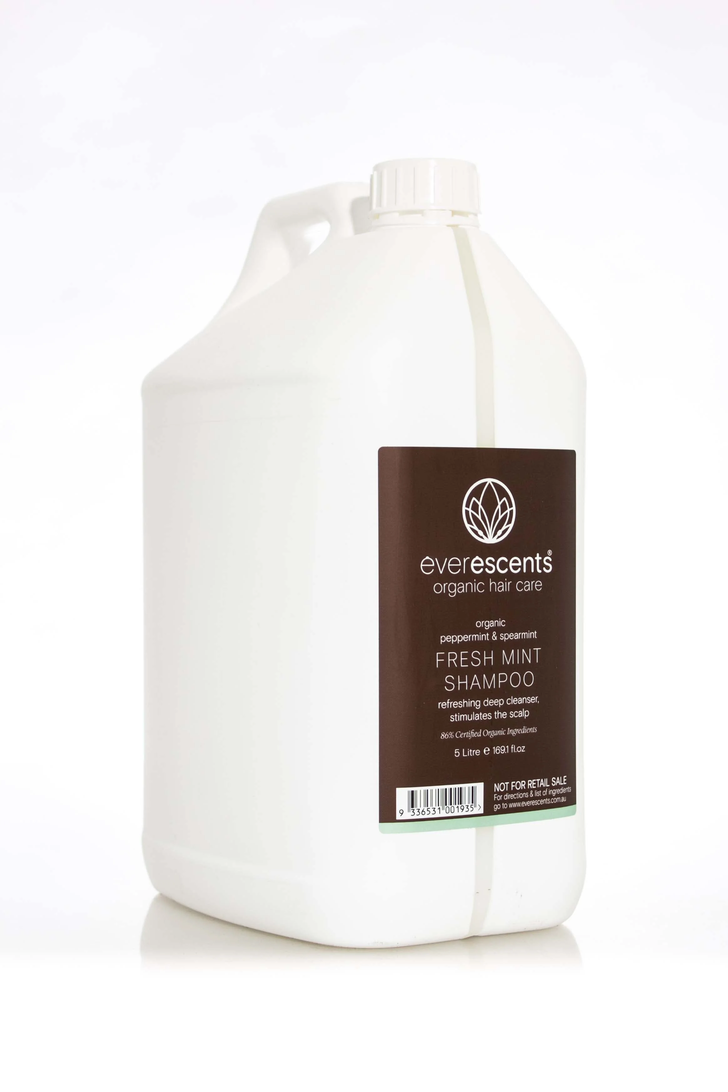 EVERESCENTS Organic Peppermint & Spearmint Fresh Mint Shampoo | Various Sizes - Image 4