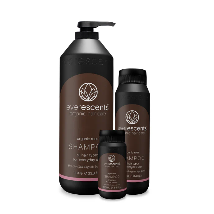 EVERESCENTS Organic Rose Shampoo | Various Sizes