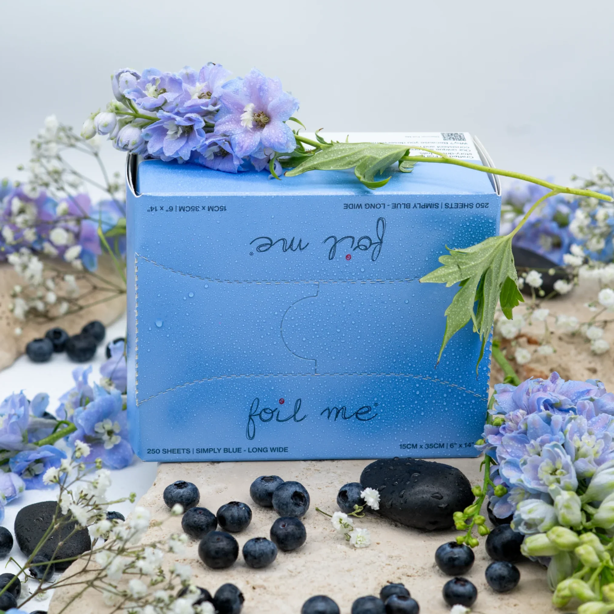 FOIL ME SIMPLY BLUE LONG WIDE 500 SHEETS - Image 2