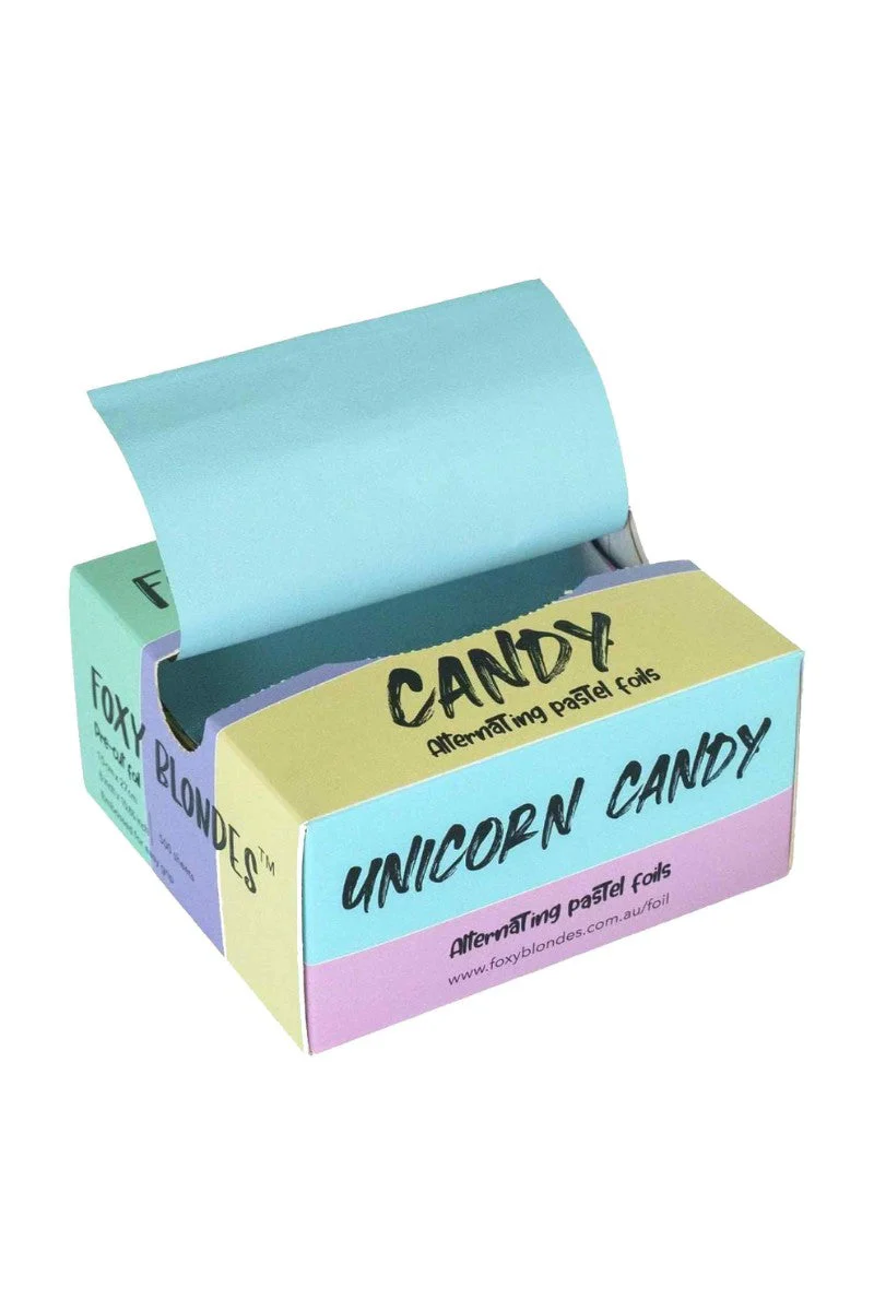 FOXY BLONDES UNICORN CANDY POP UP FOIL - 15 X 27CM 500 SHEETS