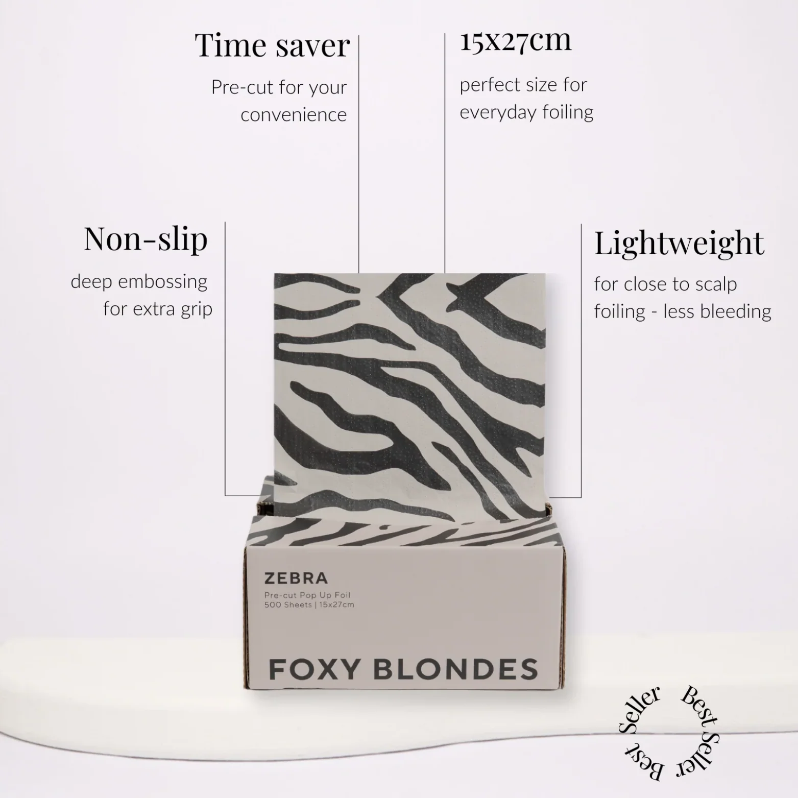 FOXY BLONDES ZEBRA POP UP FOIL - 15 X 27CM 500 SHEETS - Image 3