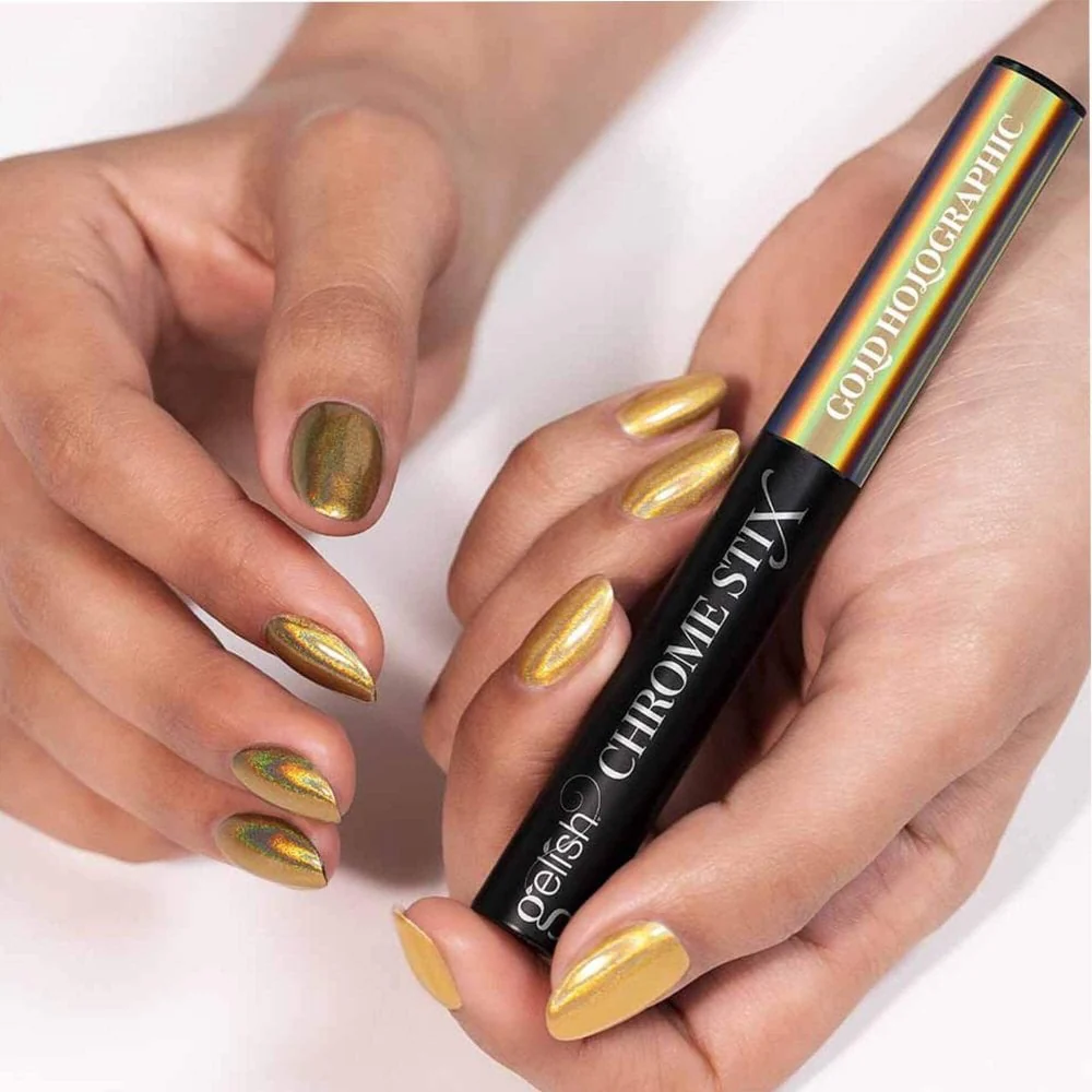 GELISH CHROME STIX GOLD HOLOGRAPHIC 5G - Image 2
