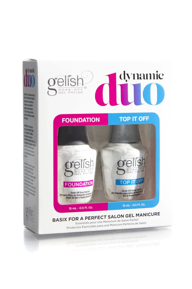 GELISH DYNAMIC DUO - FOUNDATION 15ML & TOP IT OFF 15ML