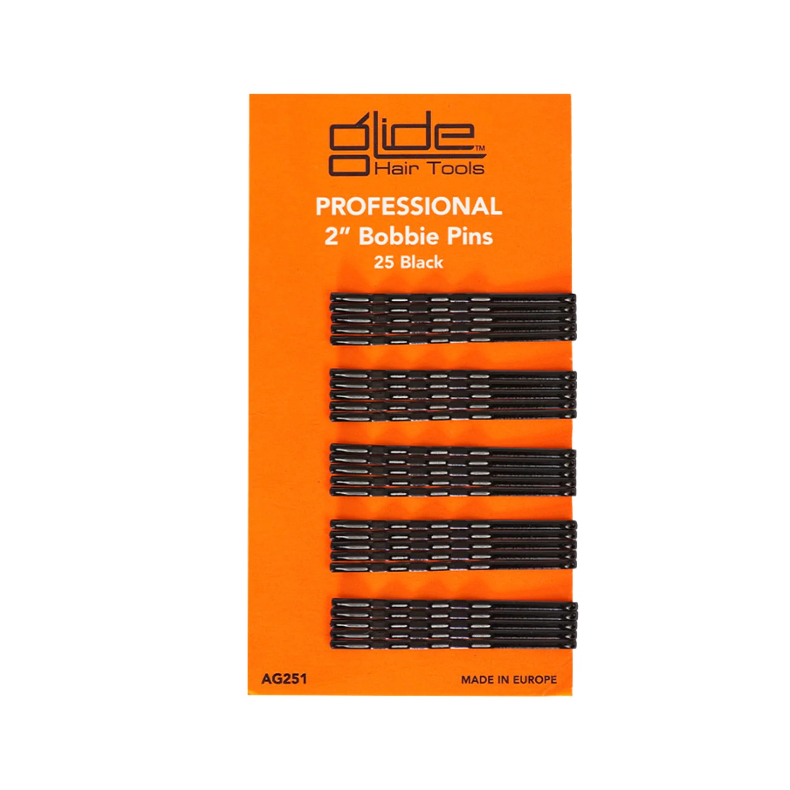 GLIDE Bobbie Pins 2" Card Of 25 | Various Colours