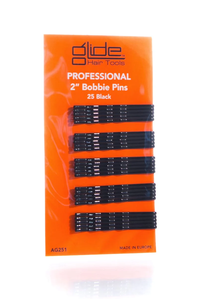 GLIDE Bobbie Pins 2" Card Of 25 | Various Colours - Image 2