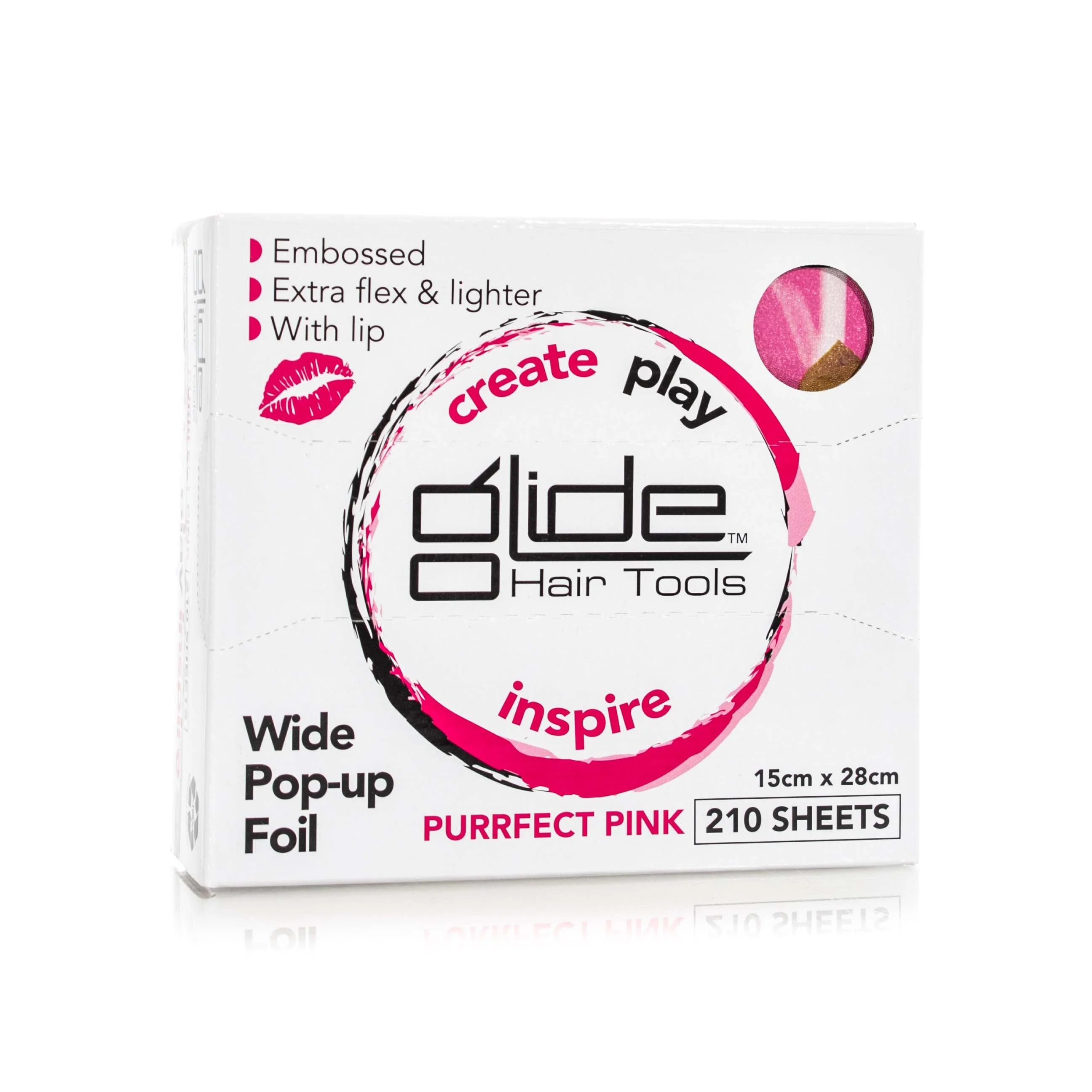 GLIDE CREATE PLAY POP-UP WIDE FOIL - 15 X 28CM 210 SHEETS PURRFECT PINK