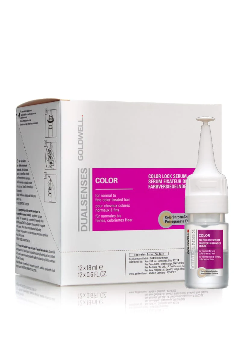 GOLDWELL DUALSENSES COLOR LOCK SERUM 12 x 18ML