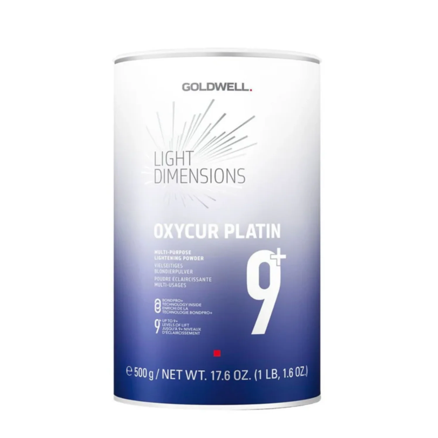 GOLDWELL OXYCUR PLATIN MULTI-PURPOSE LIGHTENING POWDER 9 LEVEL 500G
