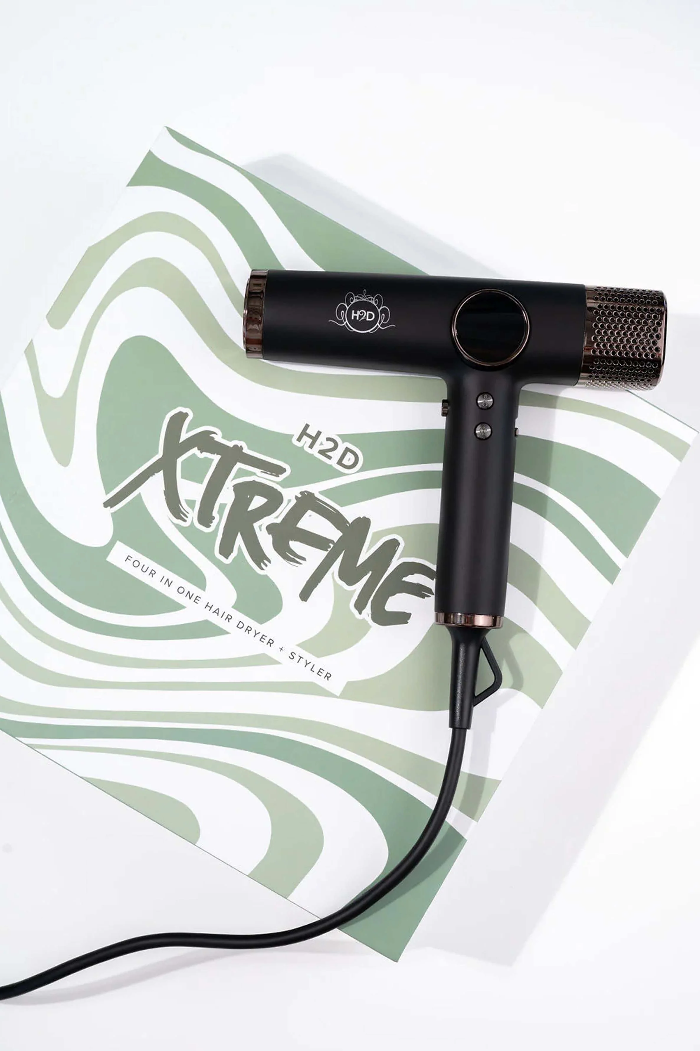 H2D XTREME FOUR IN ONE HAIR DRYER + STYLER BLACK - Image 2