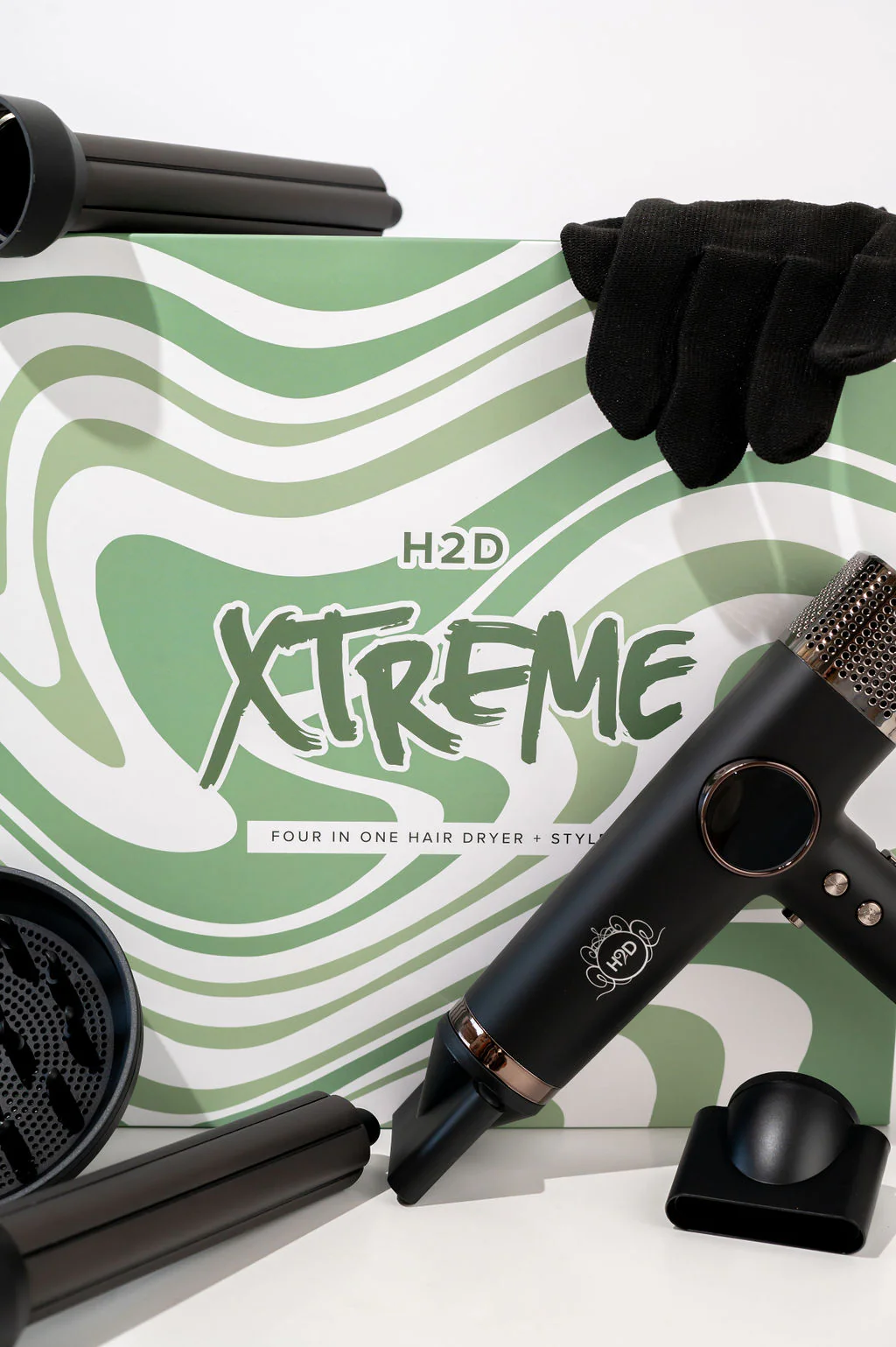 H2D XTREME FOUR IN ONE HAIR DRYER + STYLER BLACK - Image 3
