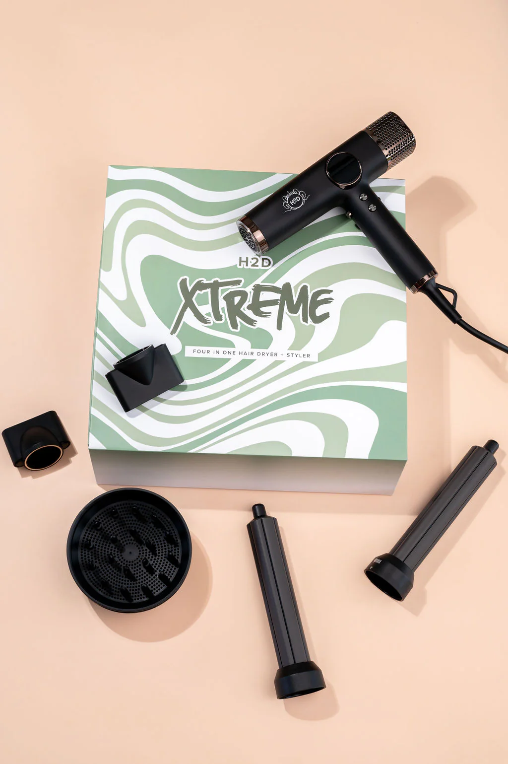 H2D XTREME FOUR IN ONE HAIR DRYER + STYLER BLACK - Image 4