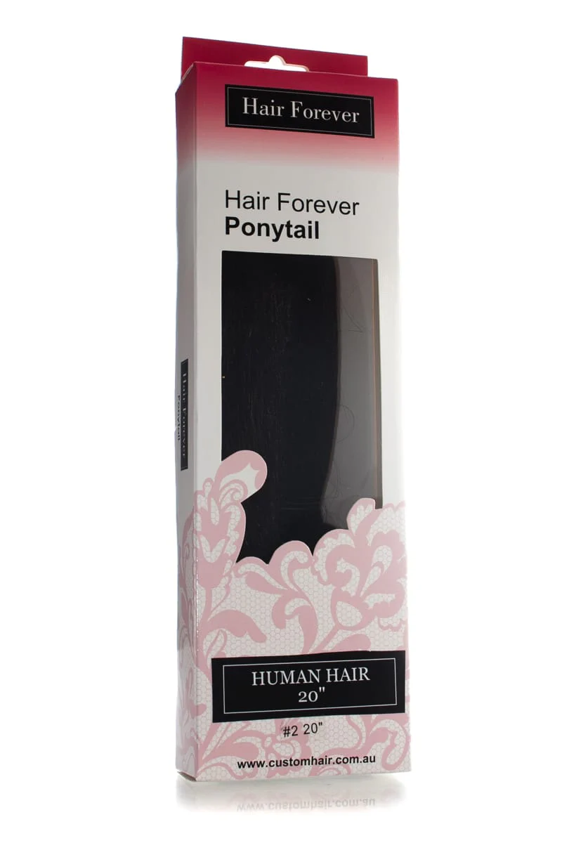 HAIR FOREVER Human Hair Pony Tail  |  Various Colours - Image 2