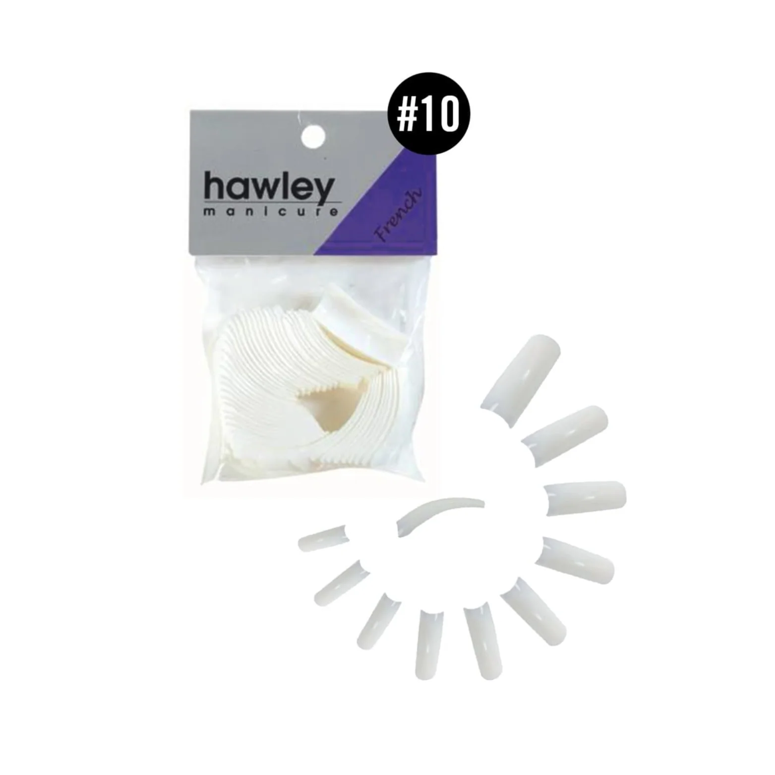 HAWLEY MANICURE FRENCH WHITE TIPS 50PK #10