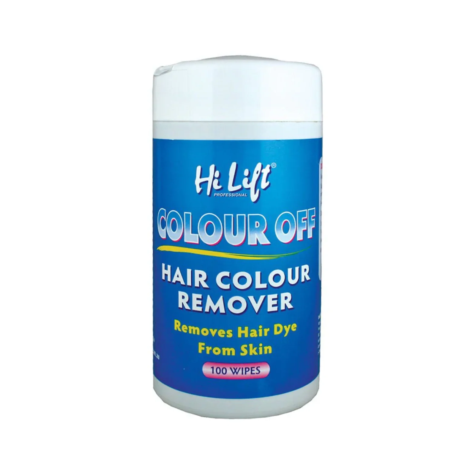 HI LIFT PROFESSIONAL COLOUR OFF HAIR COLOUR REMOVER 100 WIPES TUB