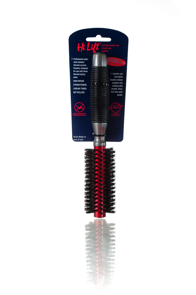 HI LIFT PROFESSIONAL Super Grip Ceramic Tourmaline 100% Boar Bristle Brush | Various Sizes - Image 2