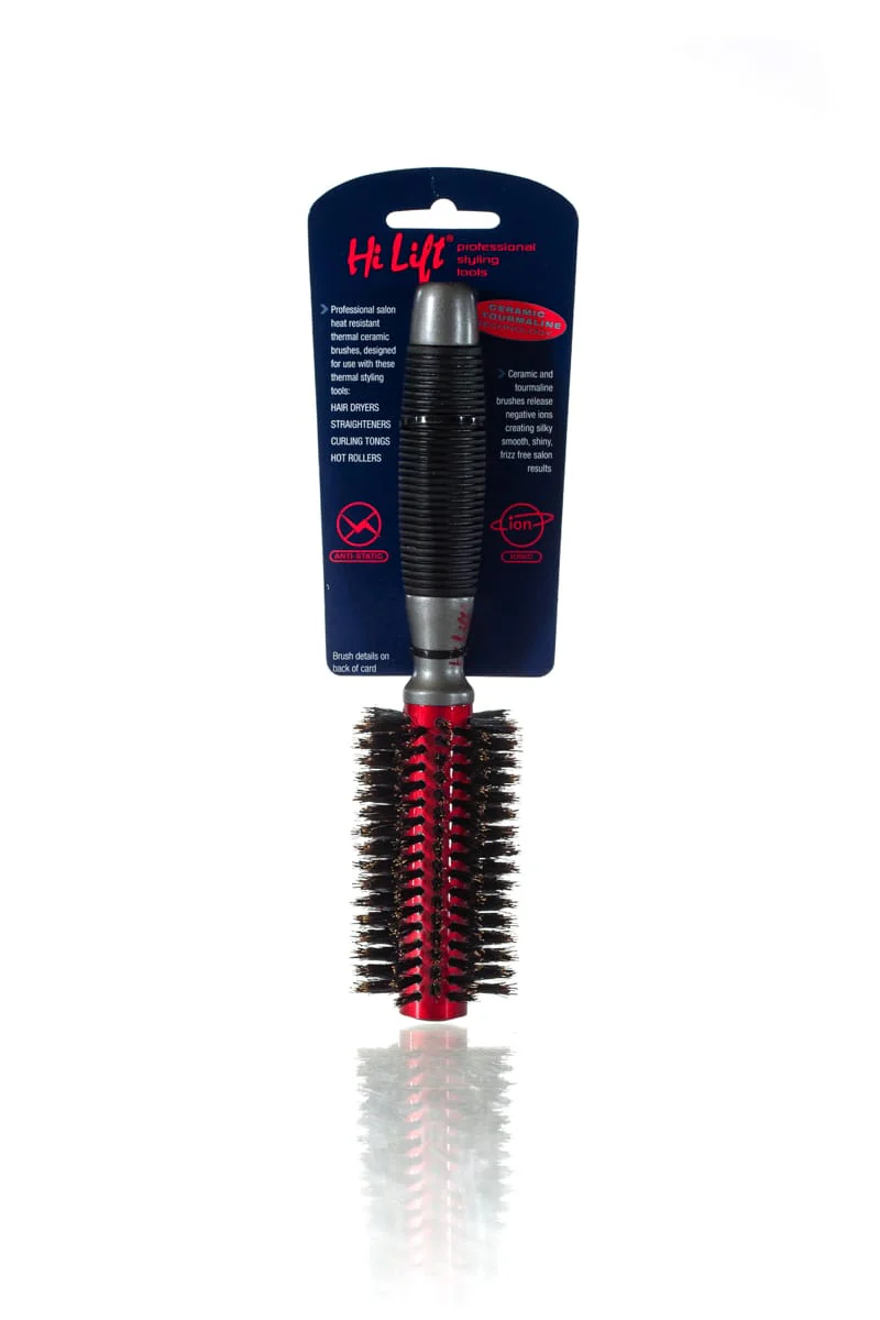 HI LIFT PROFESSIONAL Super Grip Ceramic Tourmaline 100% Boar Bristle Brush | Various Sizes - Image 3