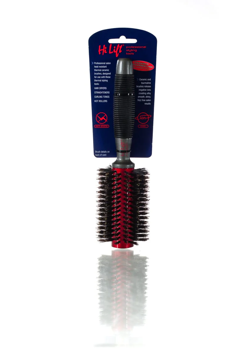 HI LIFT PROFESSIONAL Super Grip Ceramic Tourmaline 100% Boar Bristle Brush | Various Sizes - Image 4